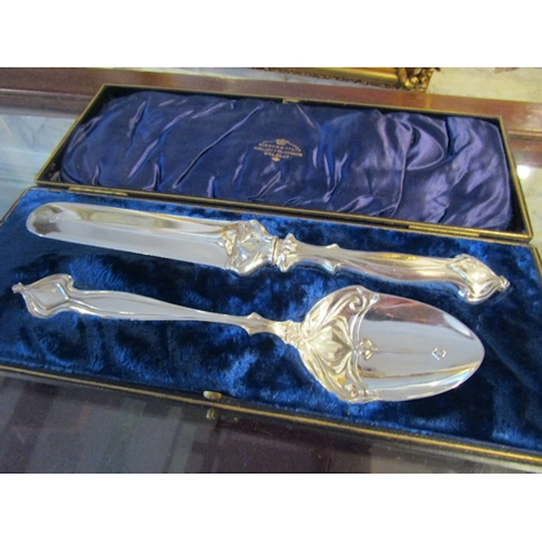 Silver Plated Kick Serving Set Contained Within a Presentati...