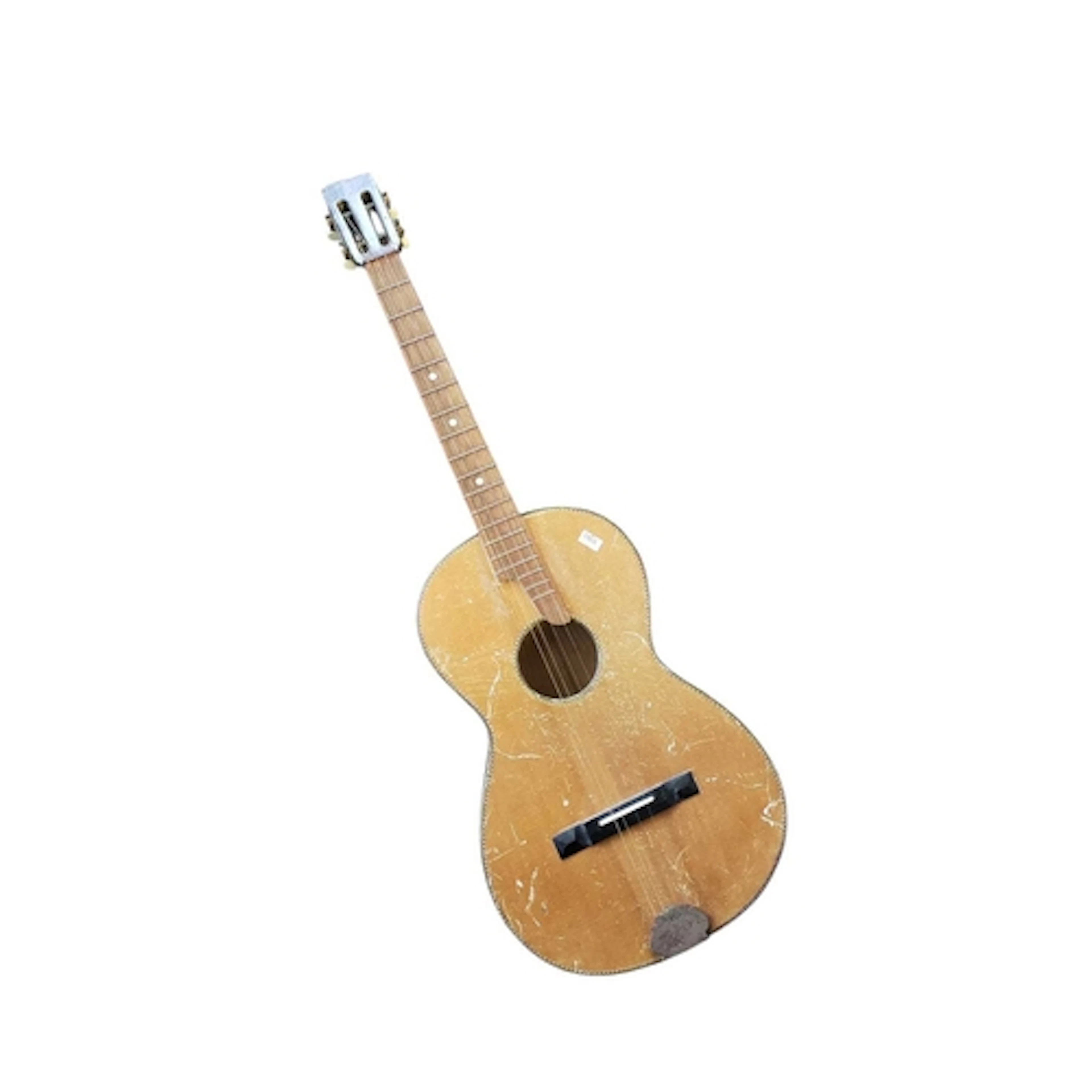 An early 20th century baritone ukulele. Featuring inlaid det...
