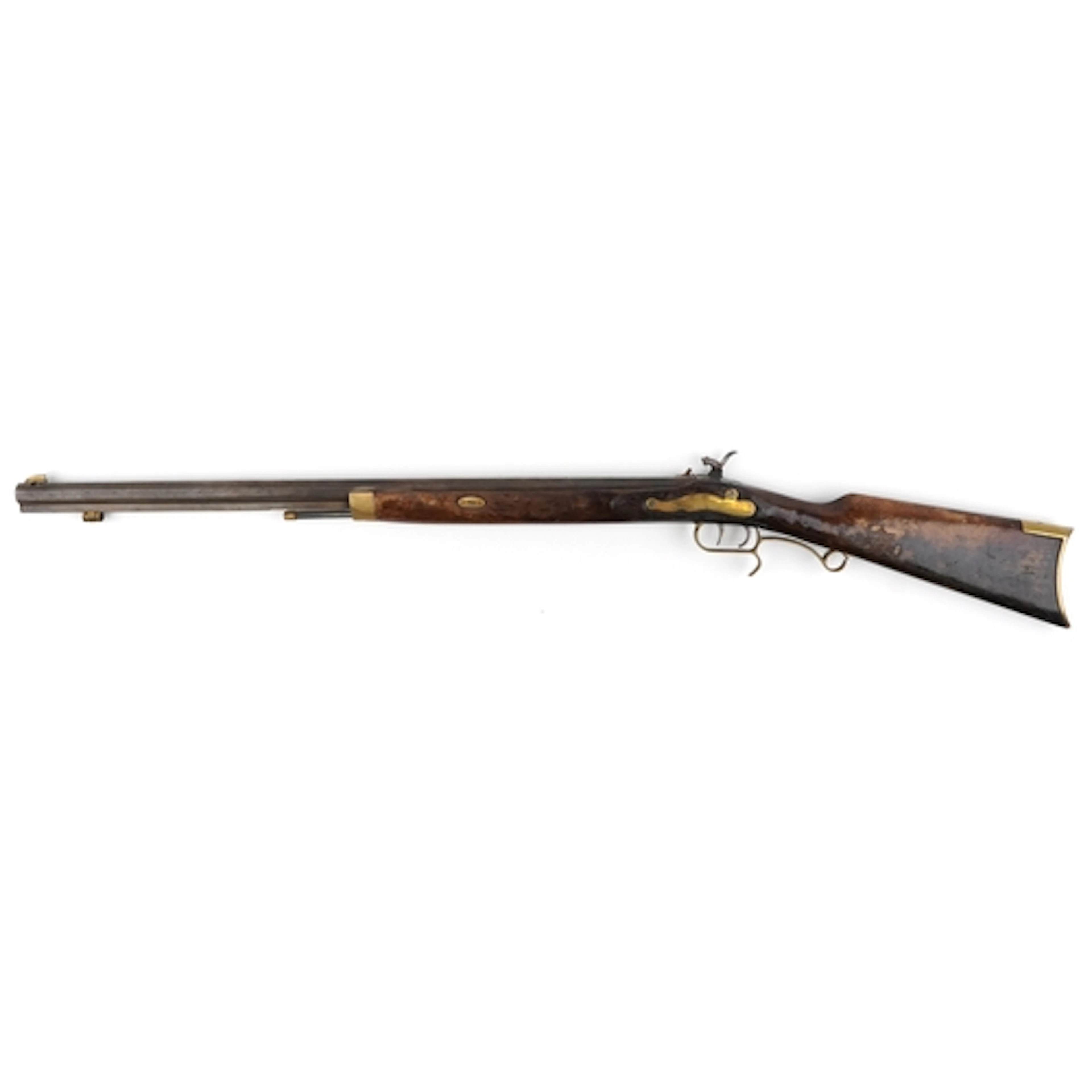 18th/19th century military interest percussion rifle, 110cm ...