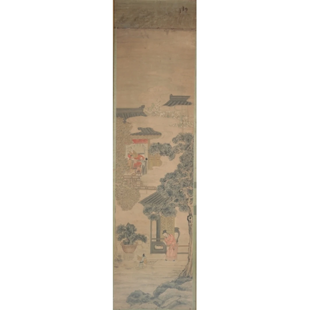Chinese school (early 19th century) Mother and baby and oth...