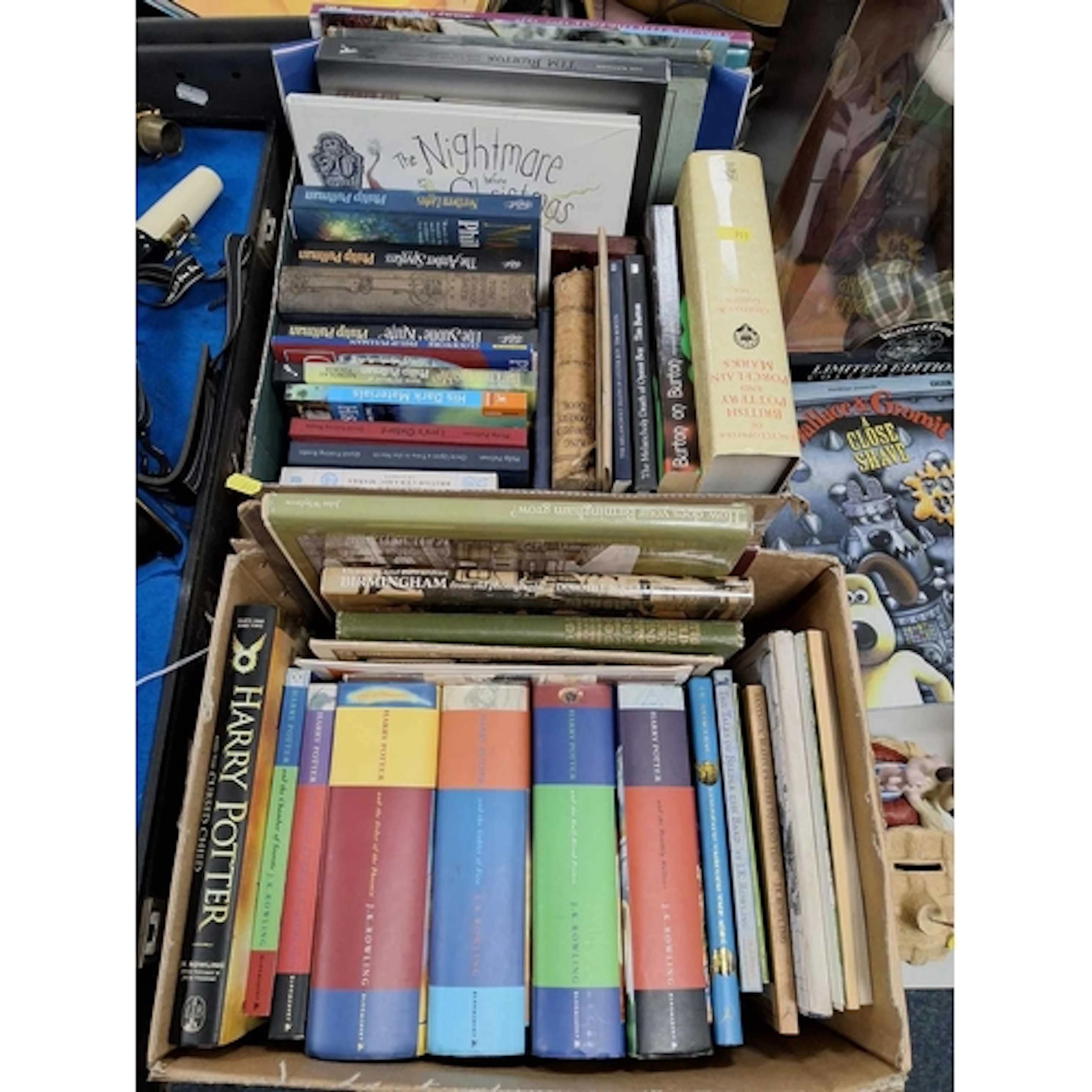 TWO BOXES OF BOOKS & EPHEMERA containing a collection of...