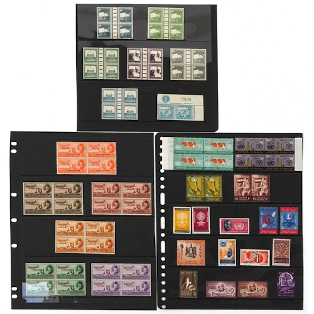 Unmounted mint stamps of Palestine including gutters and air...