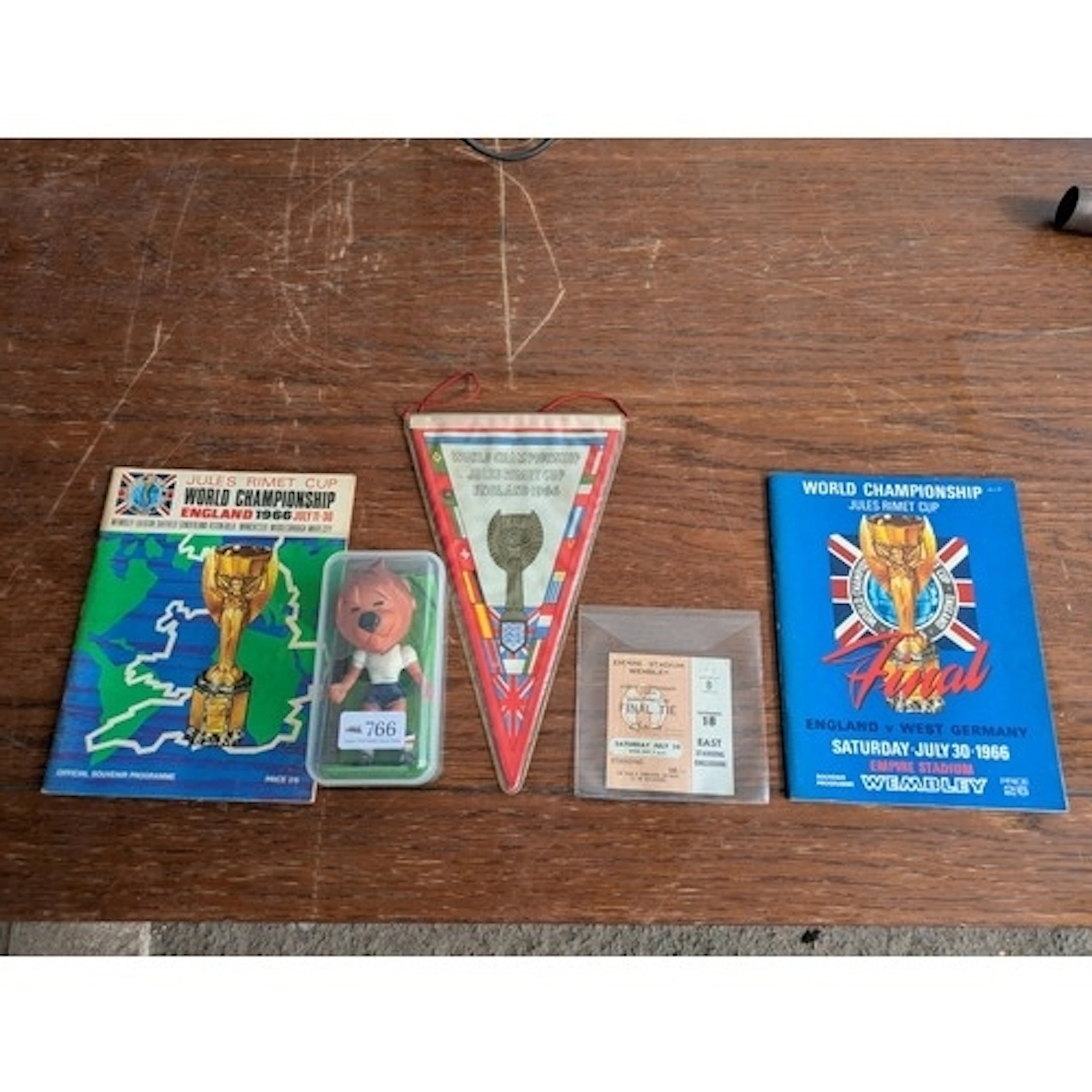 1966 World Cup Football Memorabilia including an original En...