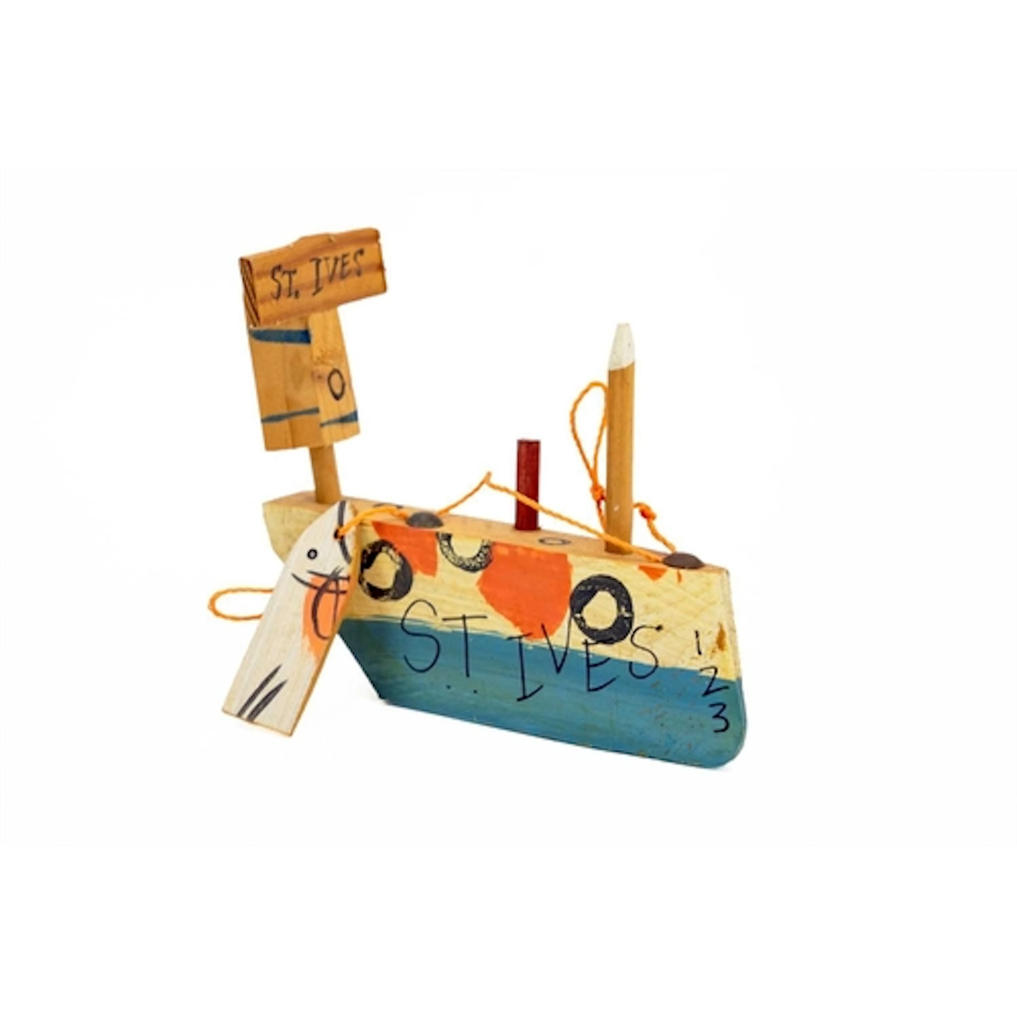 § John MALTBY (1936-2020) St Ives 123 Painted wooden sculptu...