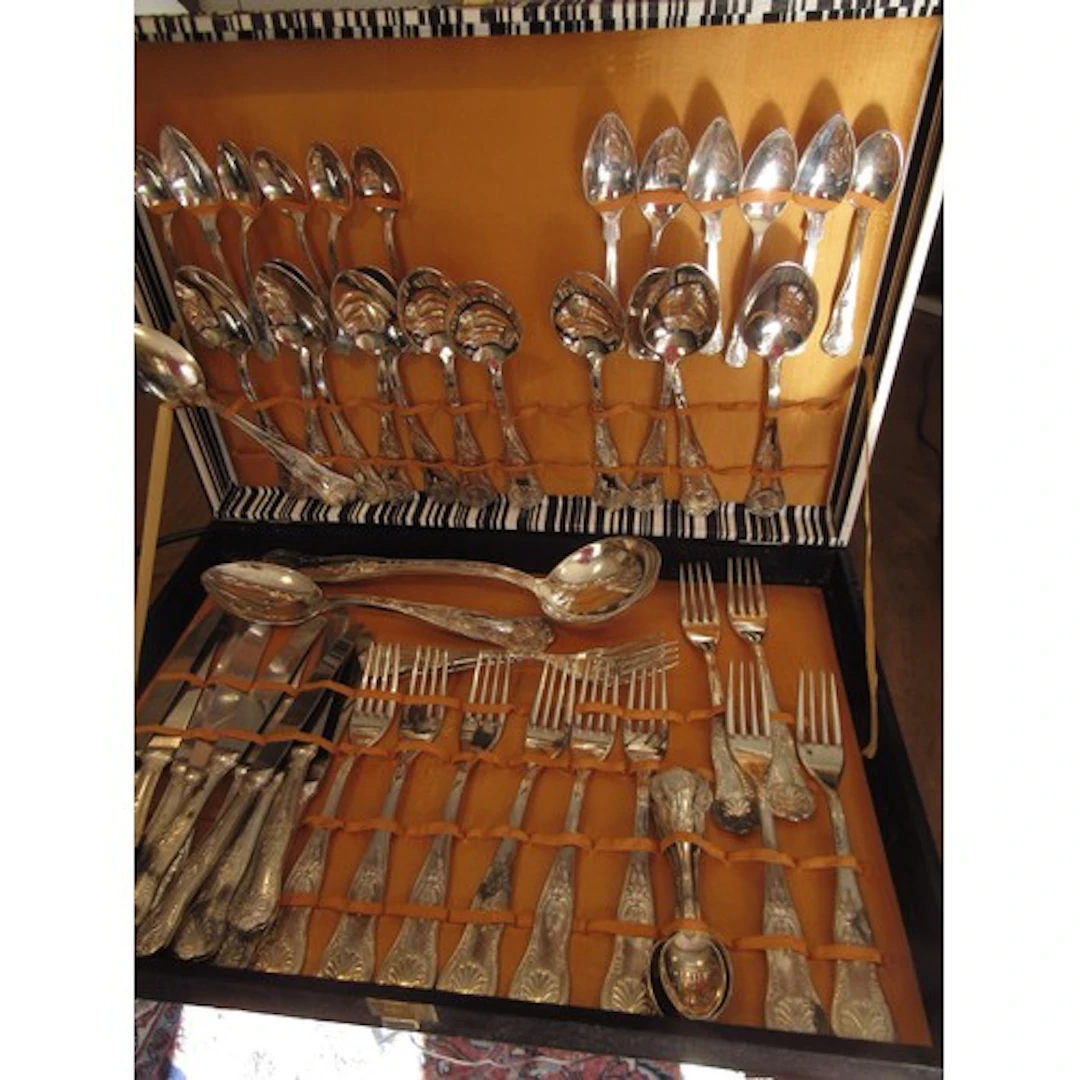 Canteen of Cutlery Silver Plated Kings Pattern Quantity as P...