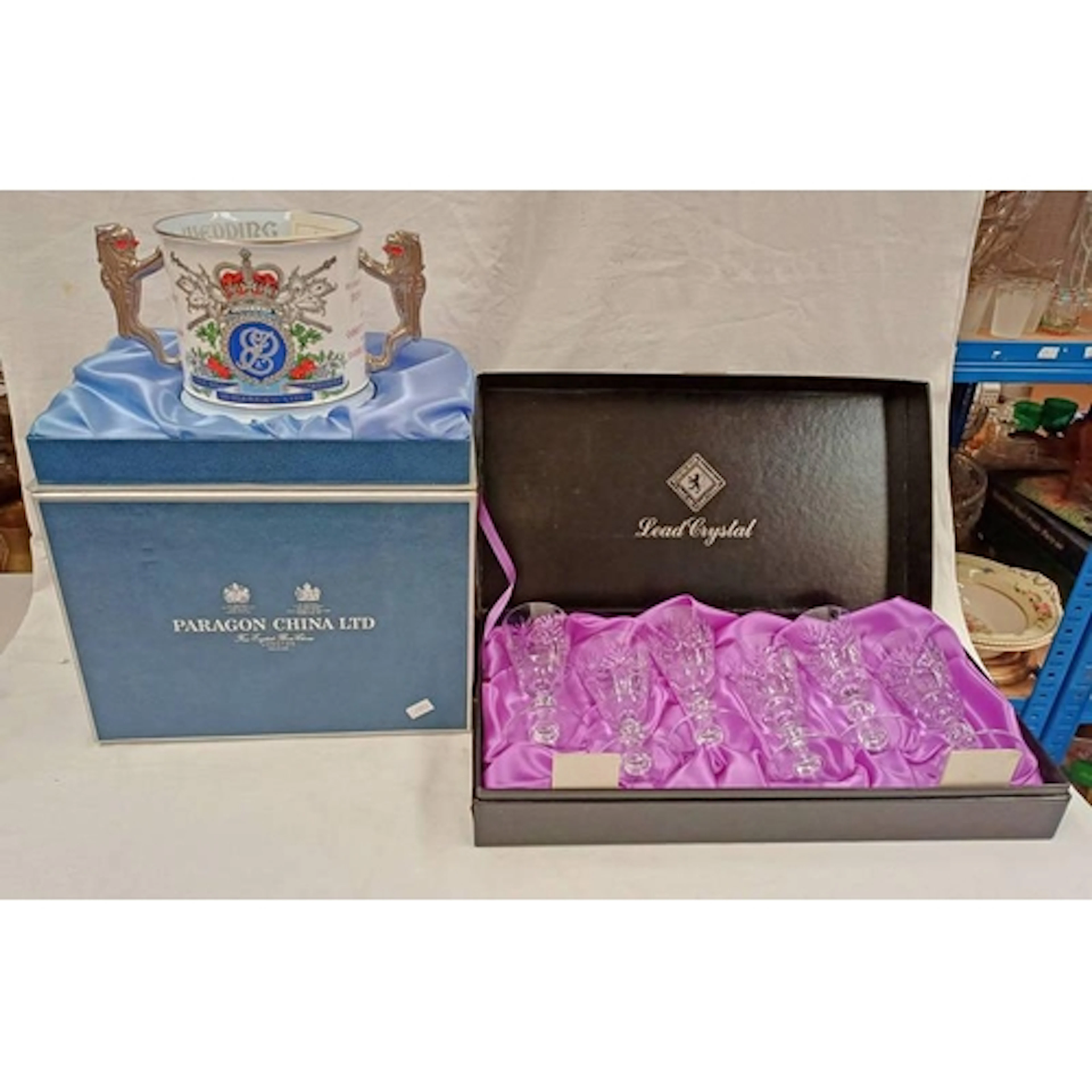 PARAGON 2-HANDLED LTD EDITION LOVING CUP COMMEMORATING QUEEN...