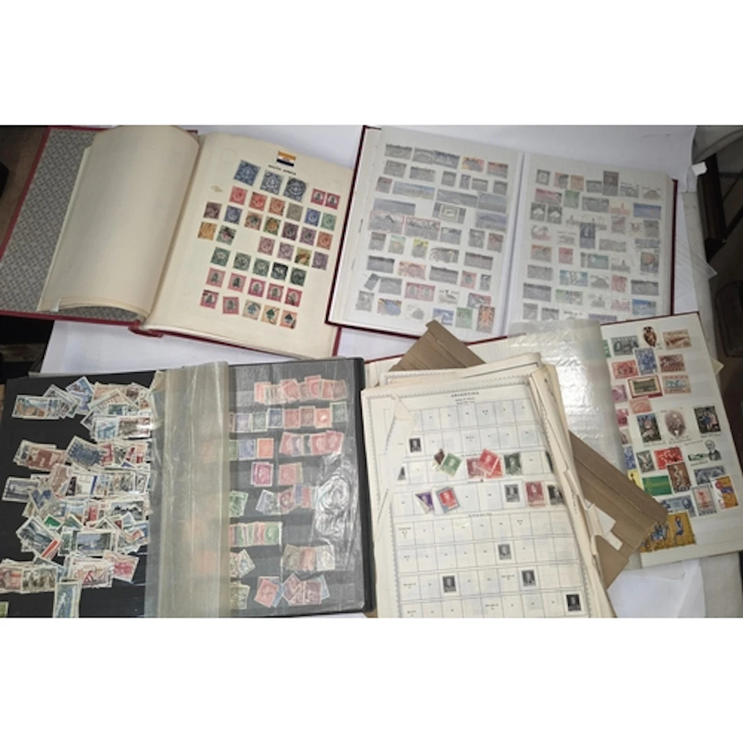 Two albums of South African stamps and two other albums of s...