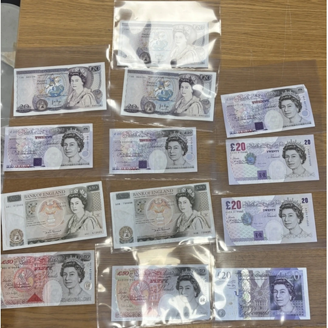 Collection of £50 and £20 issues, generally extremely fine, ...