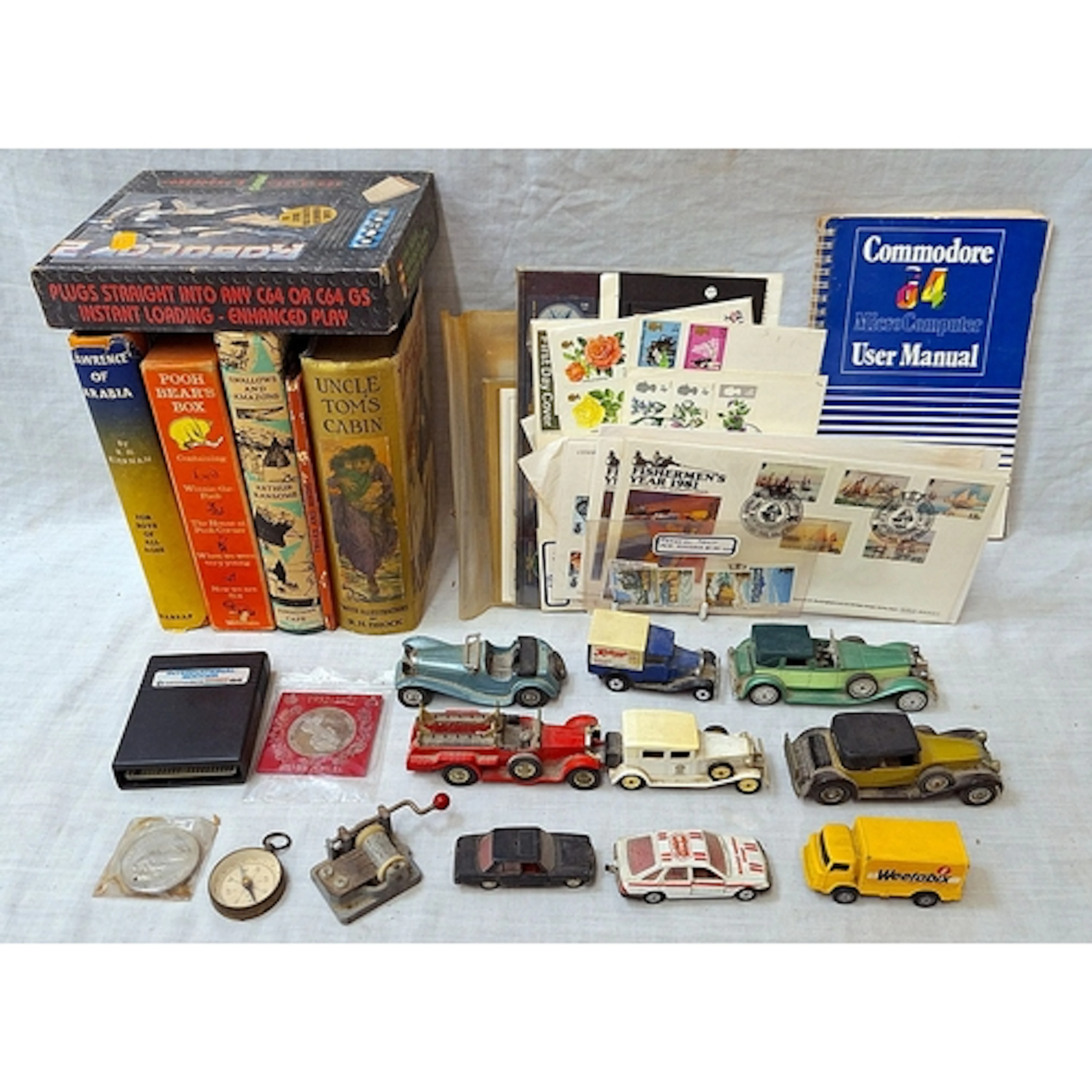 Books incl. Lawrence of Arabia, Pooh Bears Box, Swallows & A...