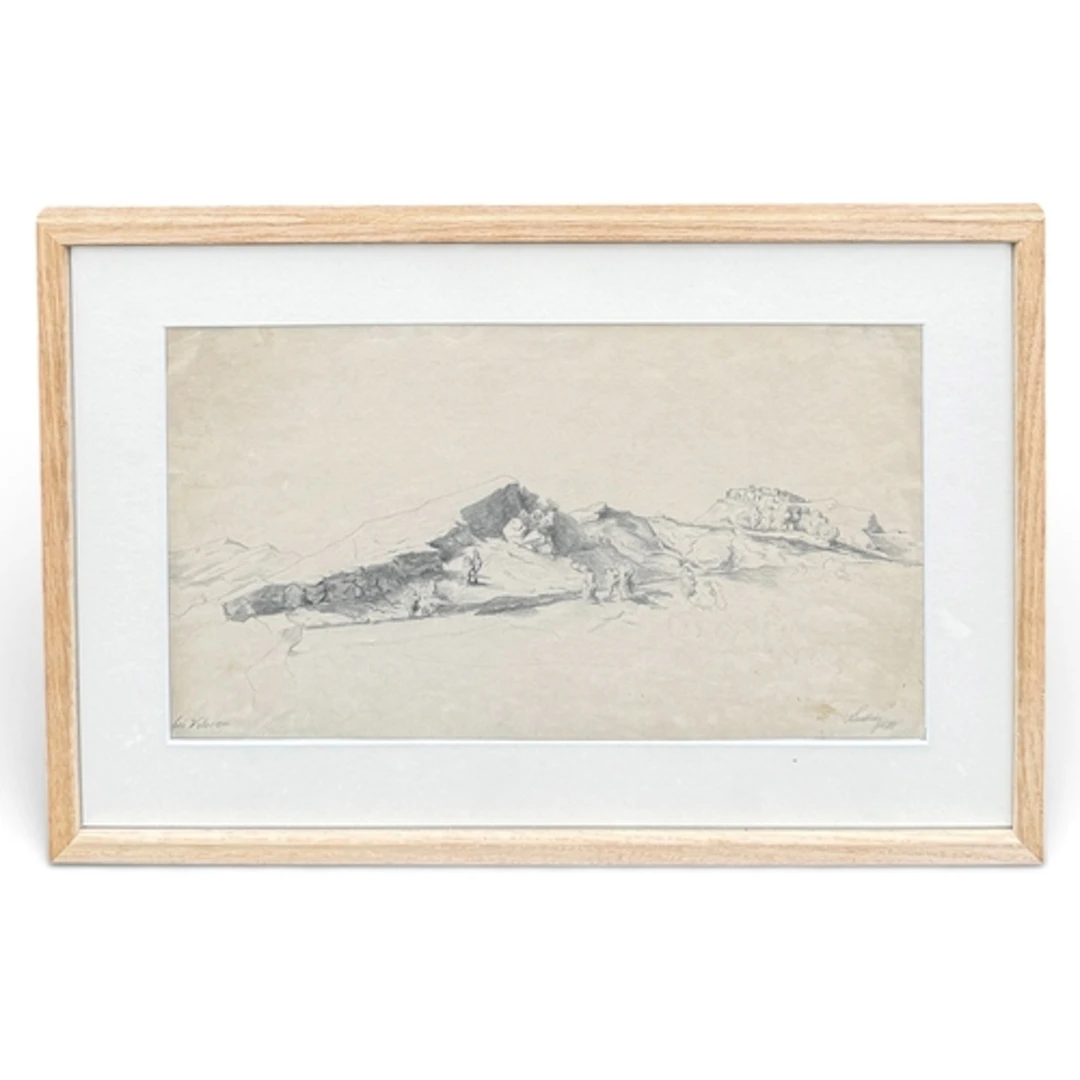 AUGUST SCHAFFER (AUSTRIAN, 1833-1916): 'BEI VOLOSCA' Pencil ...