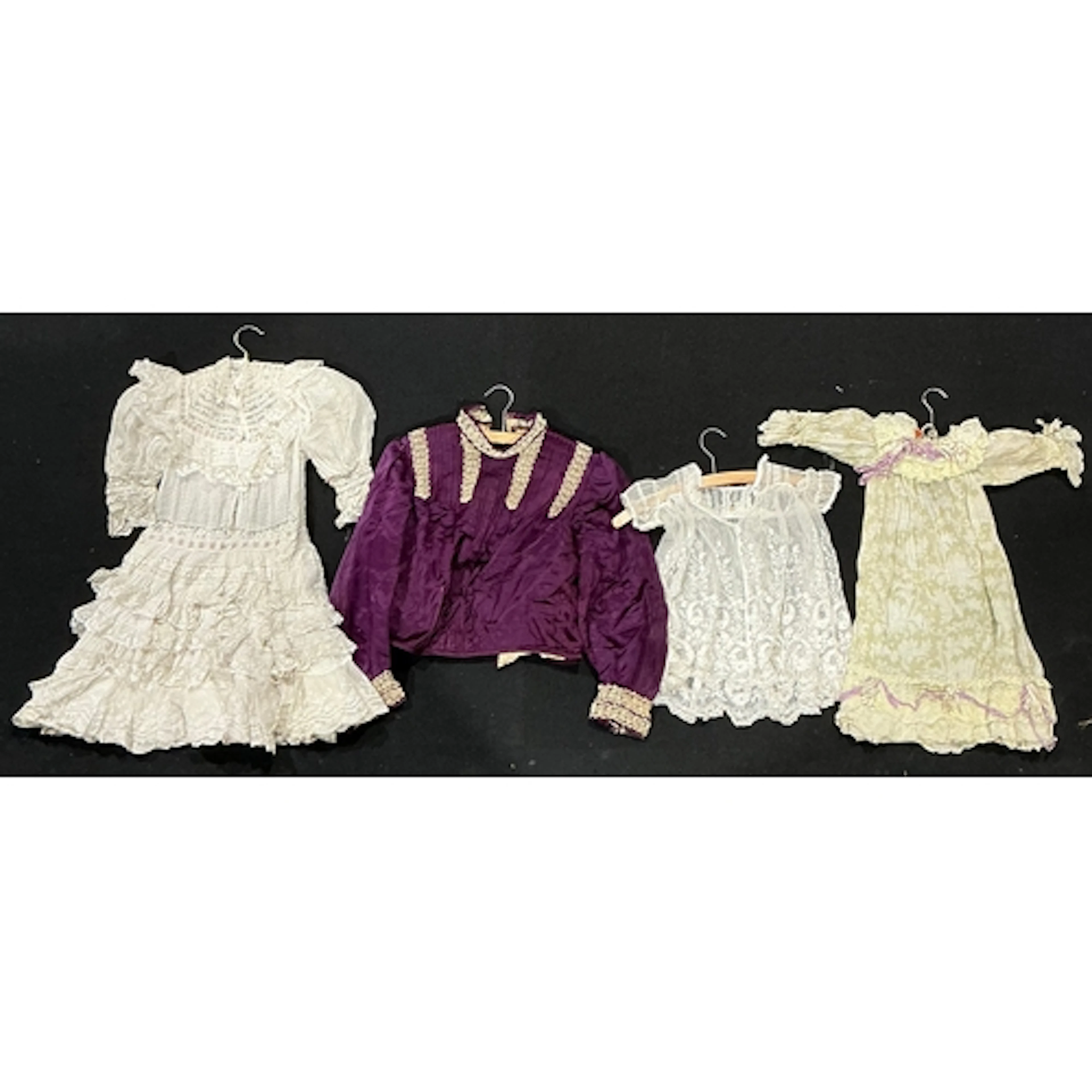Fashion & Textiles - a Victorian tambour lace christening go...