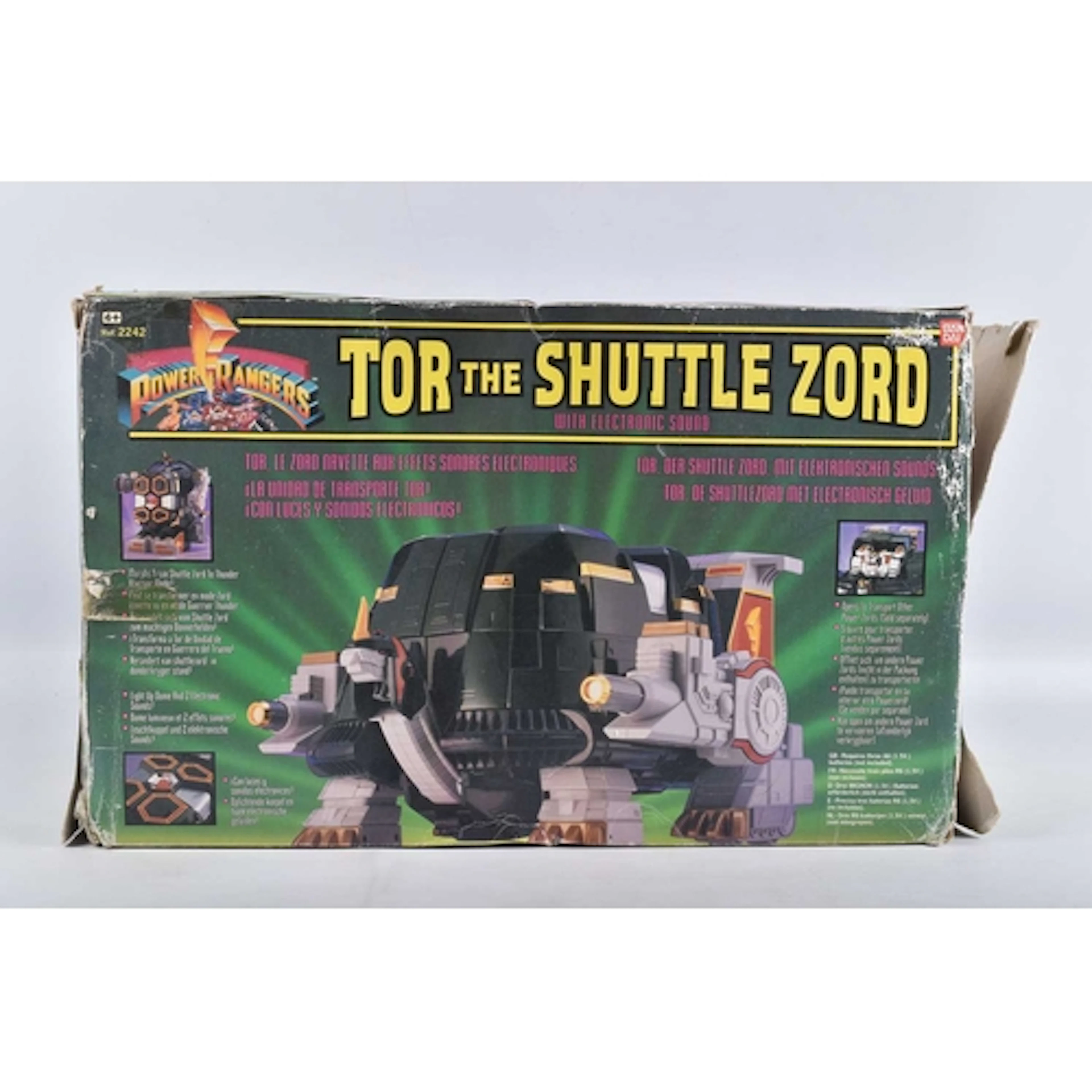A BOXED BANDAI POWER RANGERS TOR THE SHUTTLEZORD, item has b...