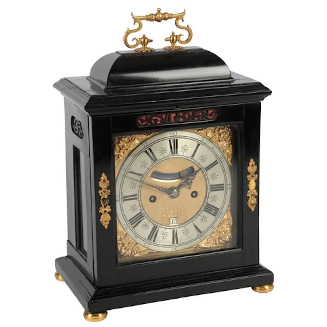A William III ebonised repeating double fusee bracket clock ...