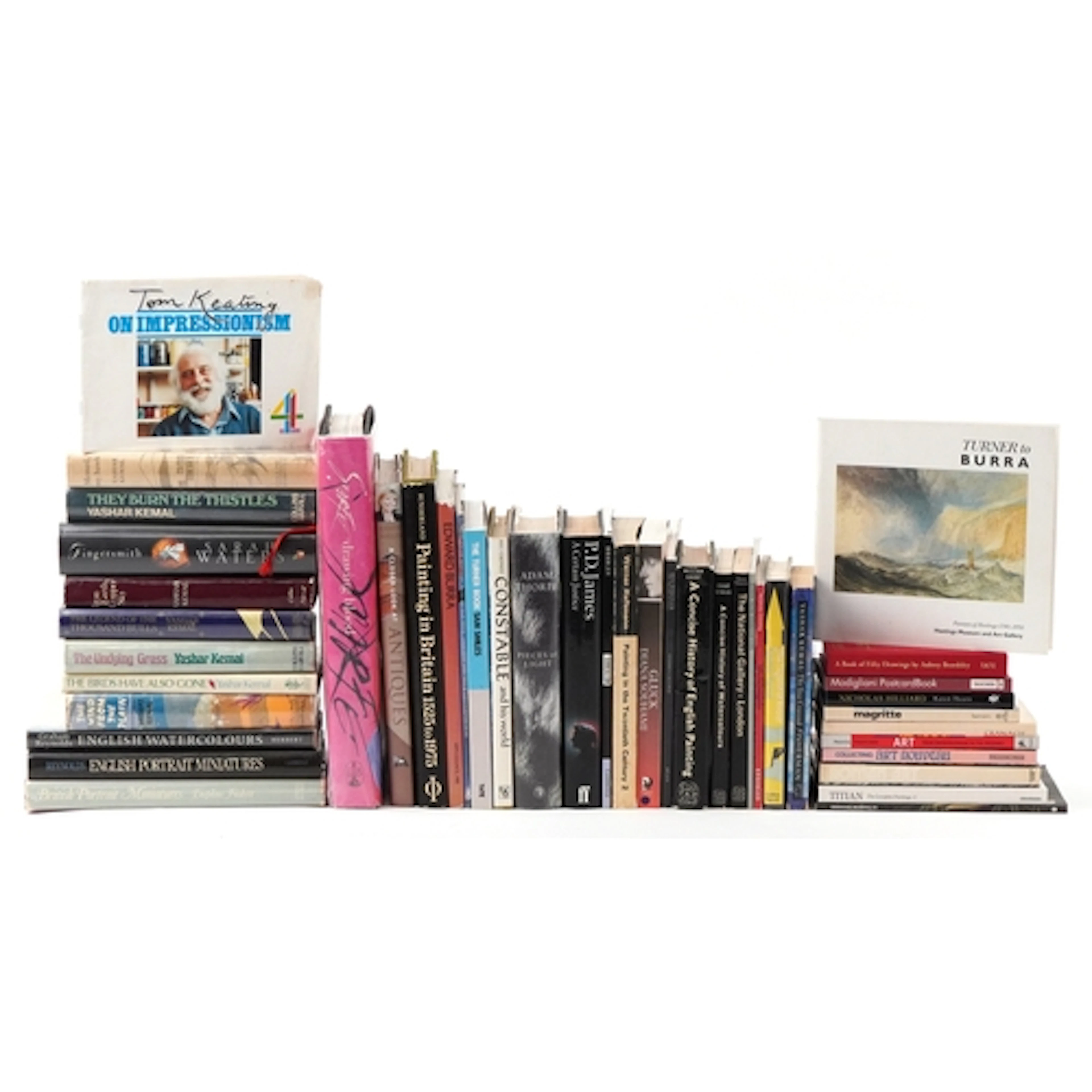 Collection of art related books including A Closer Look at A...