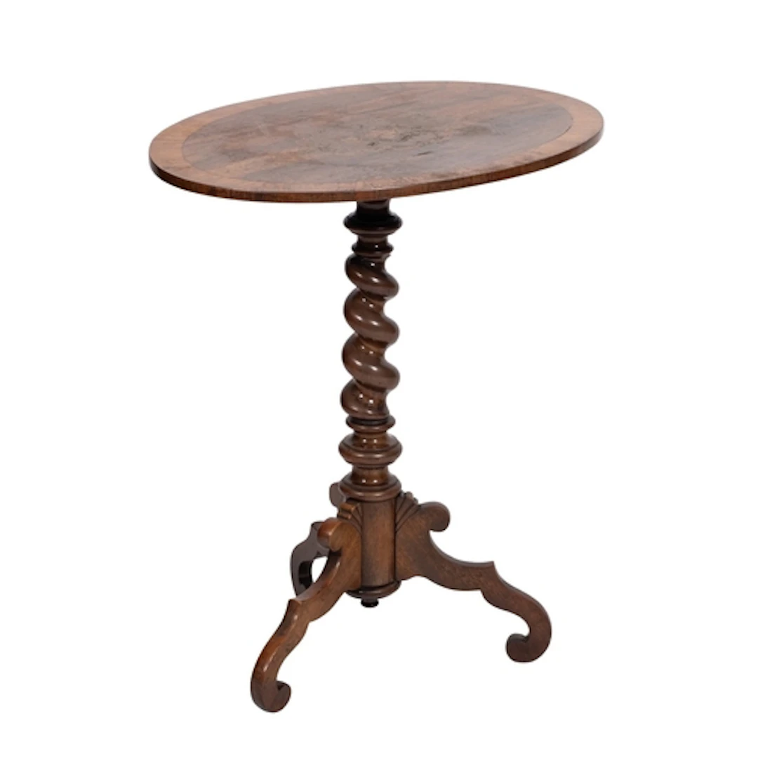 A William IV rosewood and crossbanded oval occasional table,...