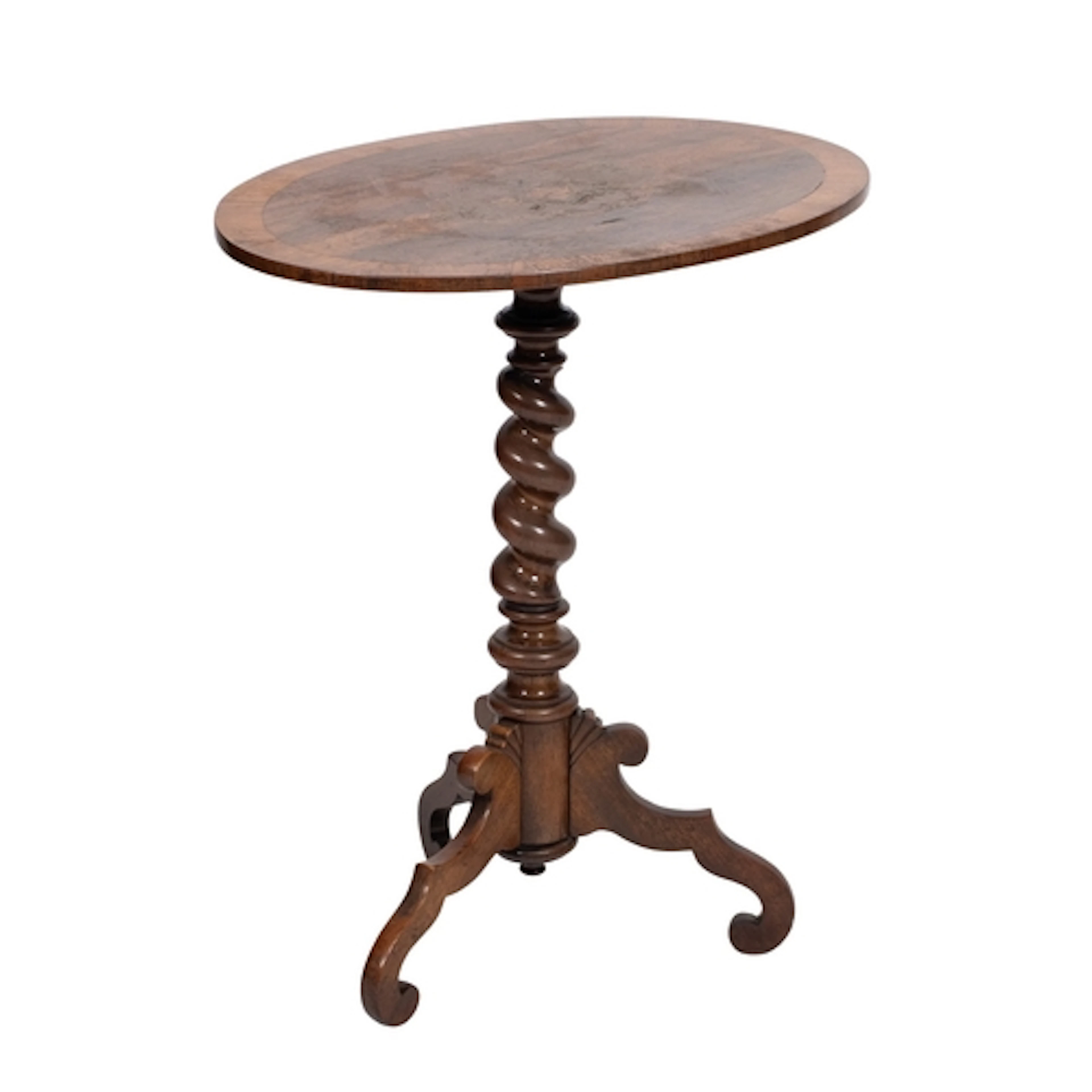 A William IV rosewood and crossbanded oval occasional table,...