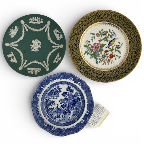 Trio of English porcelain plates, to include; a early 19th C...
