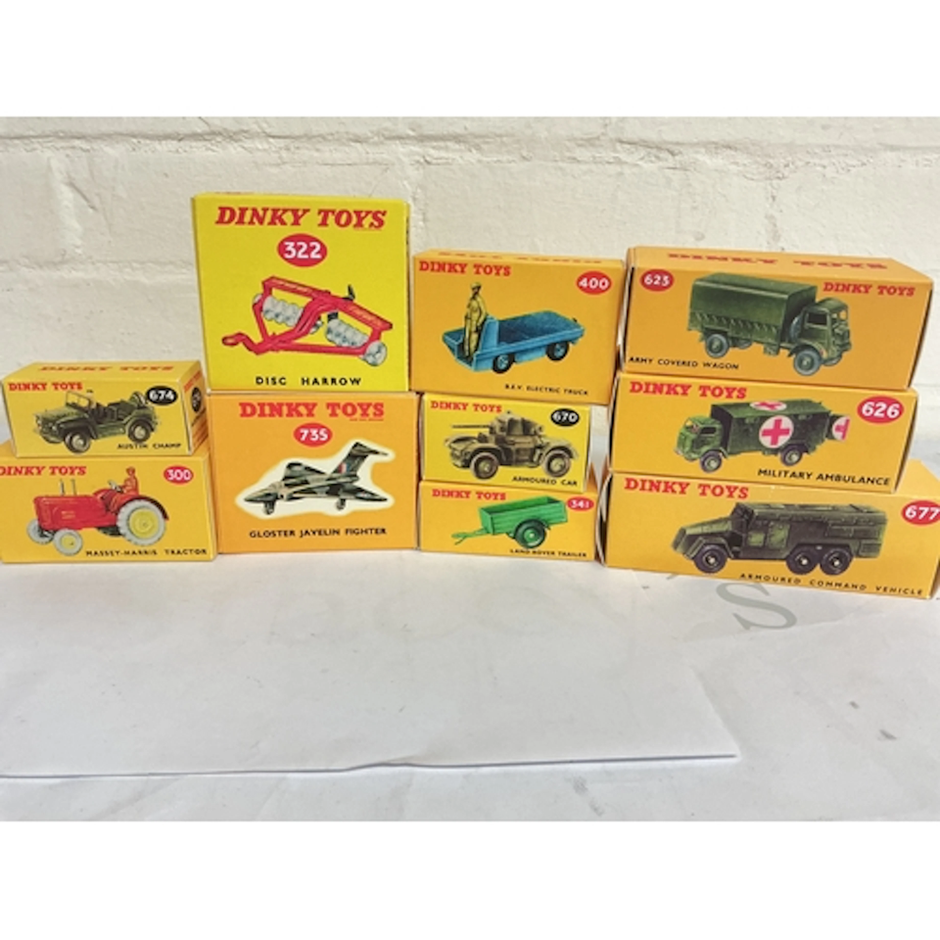 A Collection Of Dinky Toys In Repro Boxes. No Reserve.