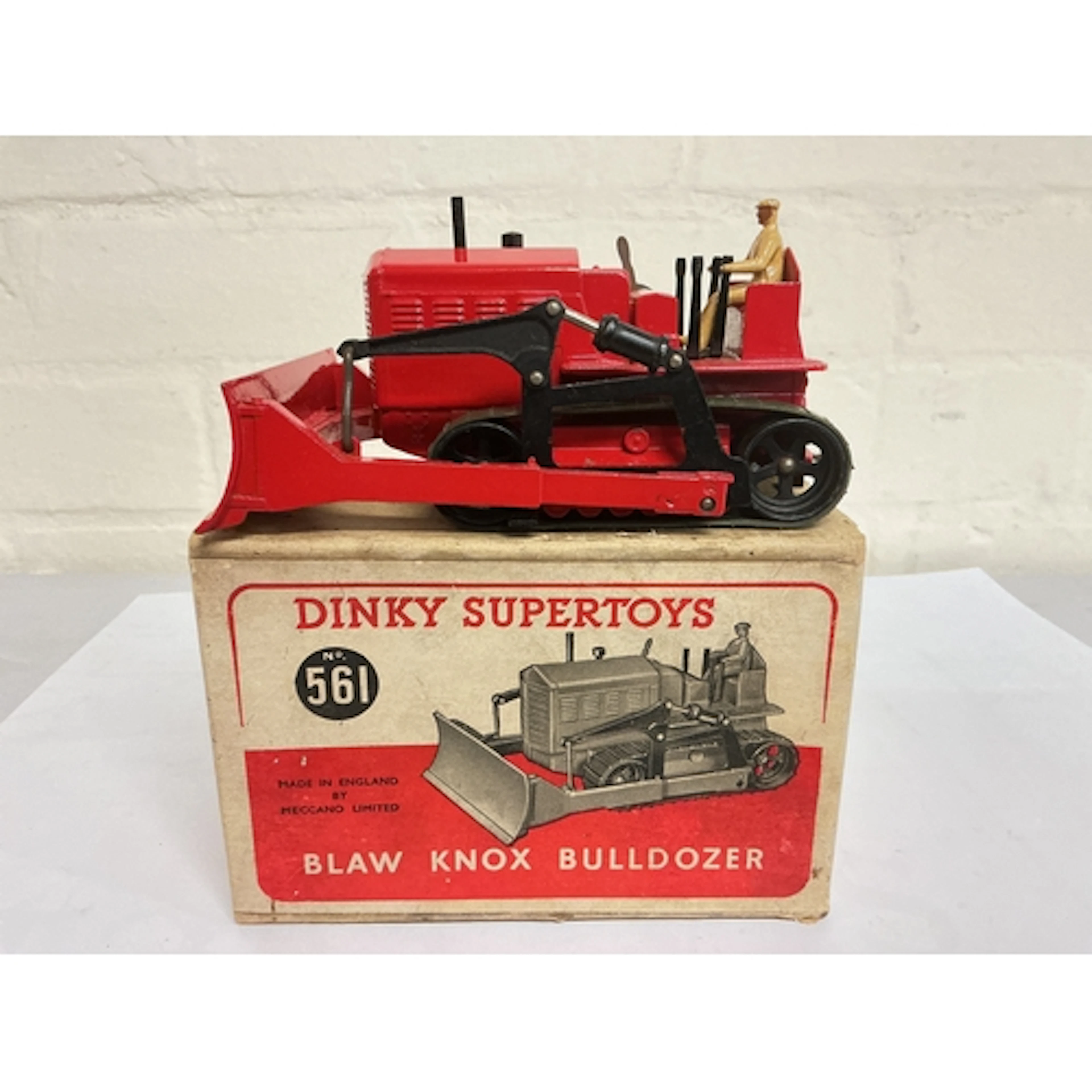 A Boxed Dinky Blaw Knox Bulldozer.