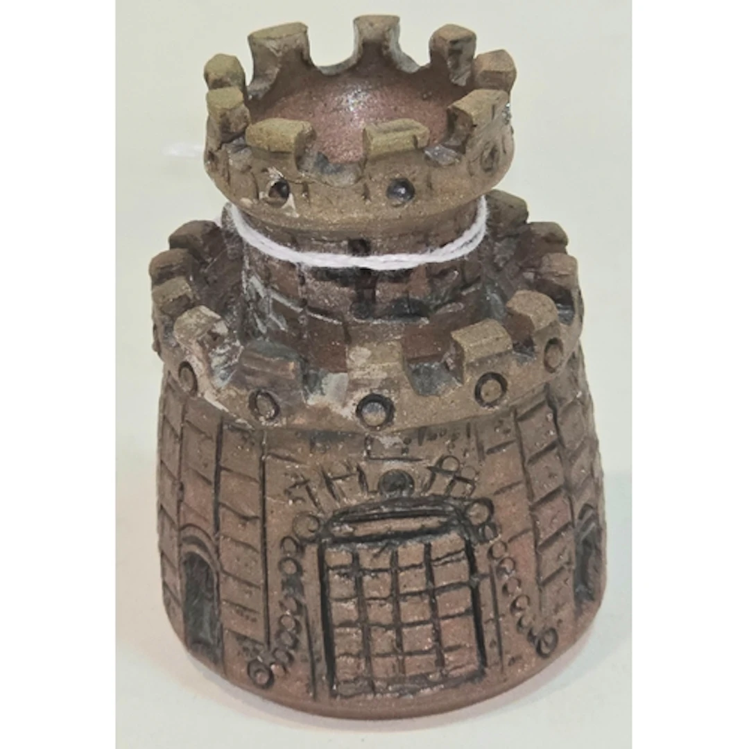Poole Pottery interest Guy Sydenham Castle chess piece 2.5" ...