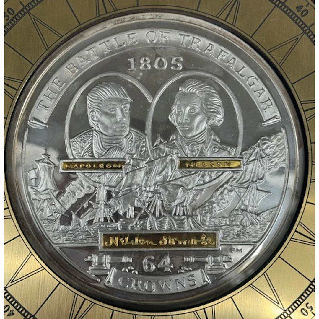 Isle of Man 2005 Battle of Trafalgar Bicentenary 64 Crowns t...