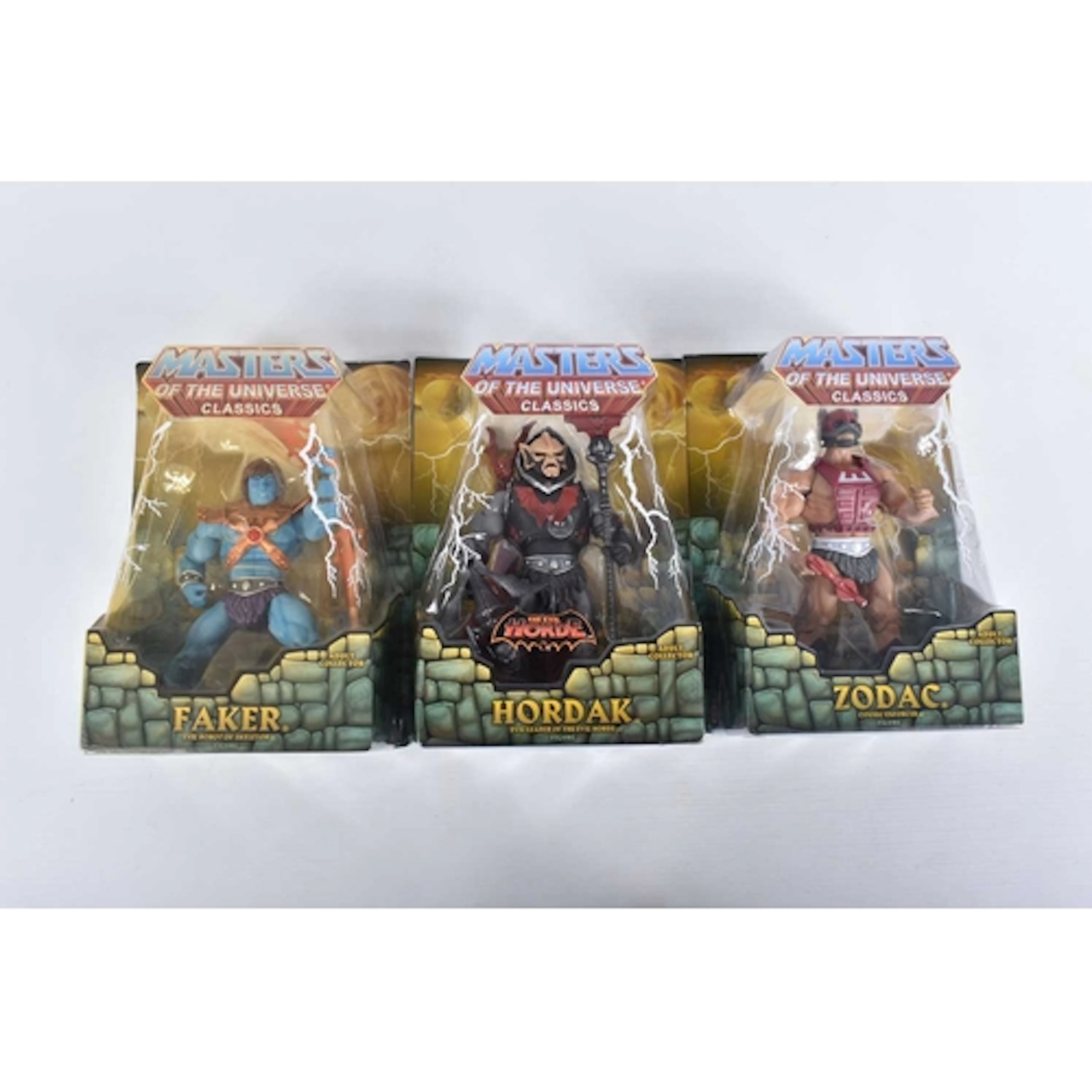 THREE CARDED SEALED MATTEL MASTERS OF THE UNIVERSE CLASSICS ...