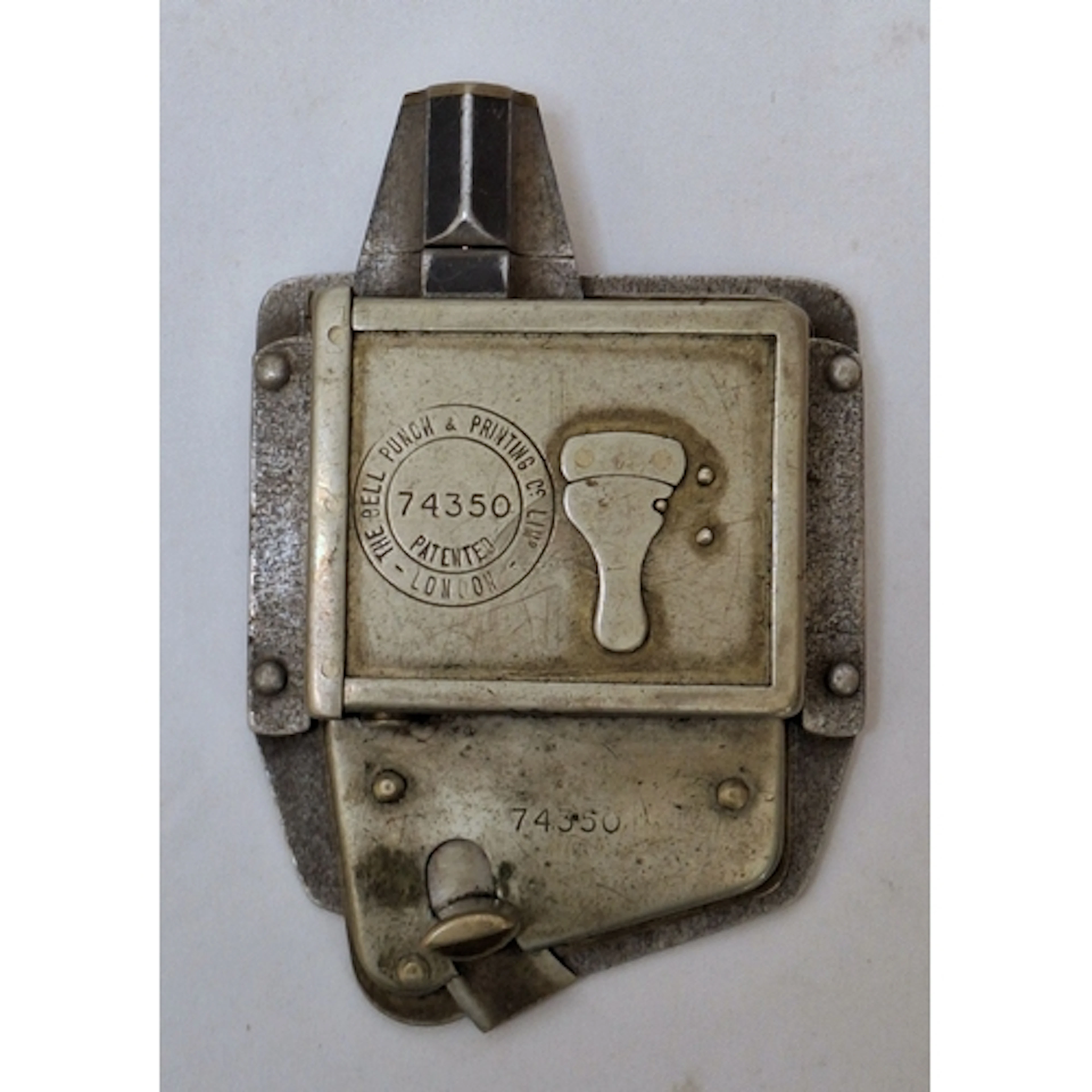 Vintage Metal 'The Bell Punch & Printing Company Ltd' conduc...