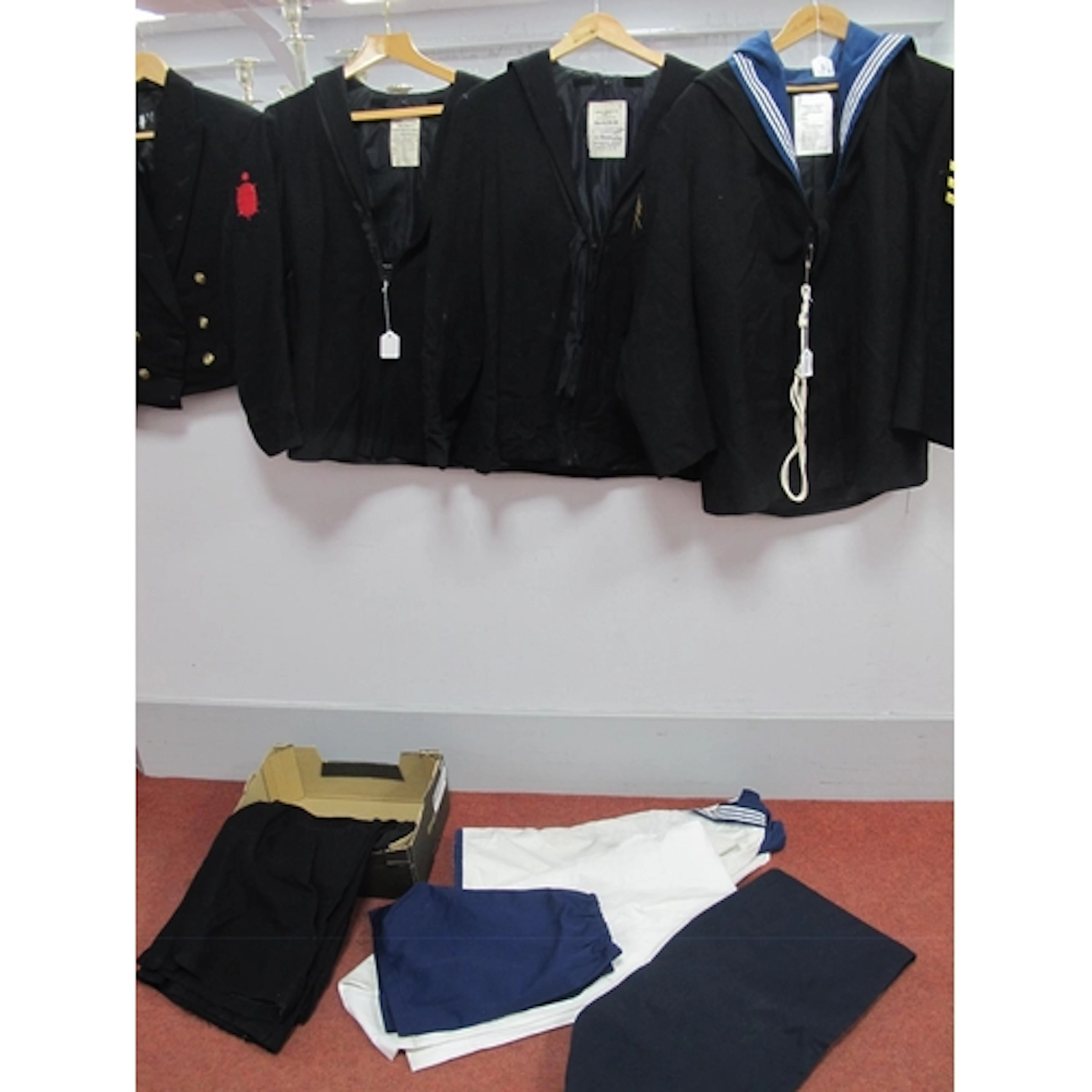 British Naval Ratings Uniform including Seaman's Jumpers wit...