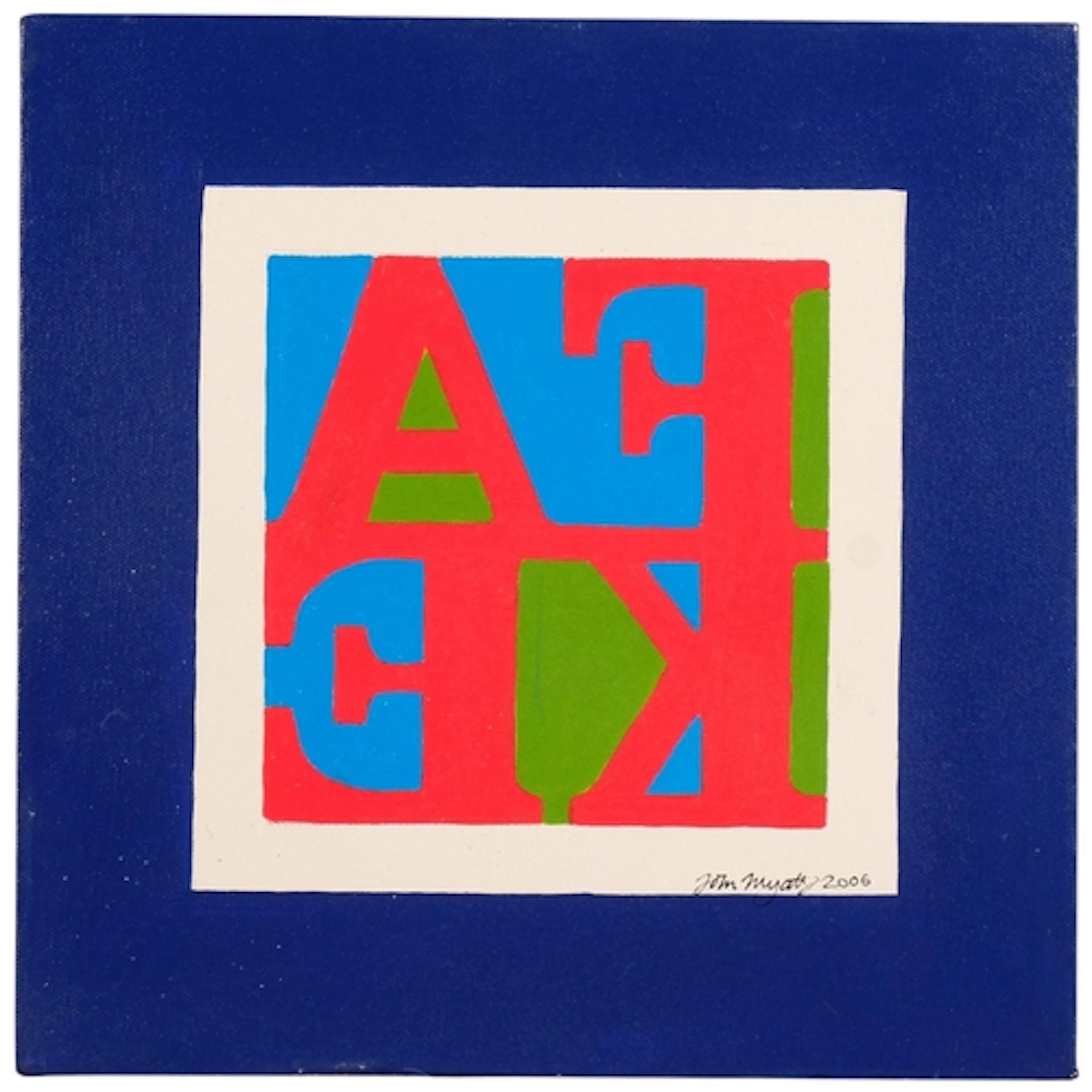 John Myatt, Fake, 2006, oil on canvas, 30cm x 30cm, unframed