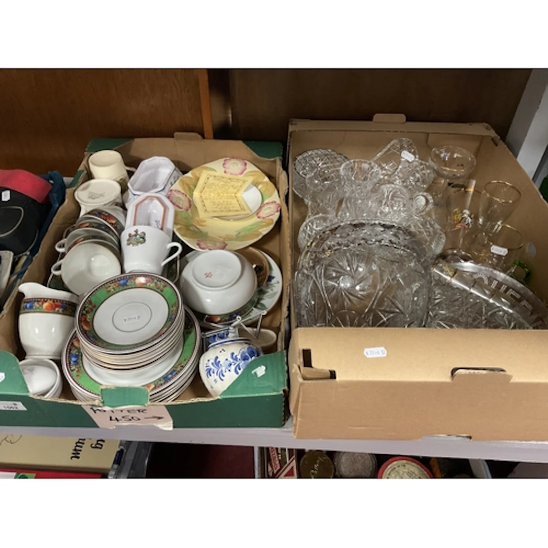 Ceramics and glassware, including French Moustiers faience l...