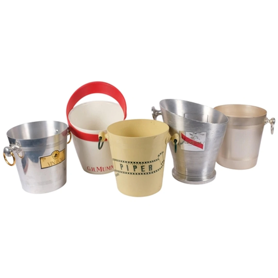 5 various Champagne buckets, including Henri Mandois, H20.5c...