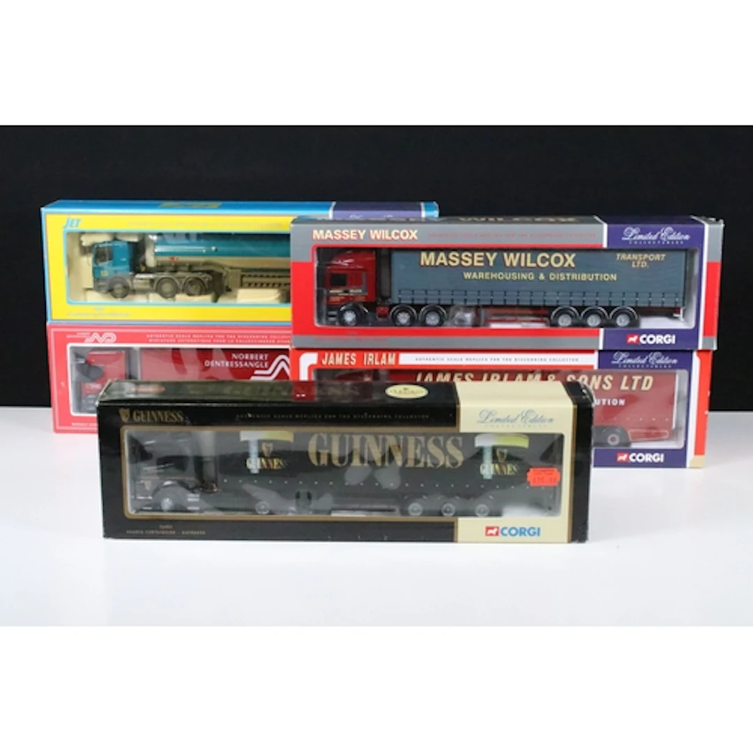 Five boxed Corgi haulage related diecast models to include 7...
