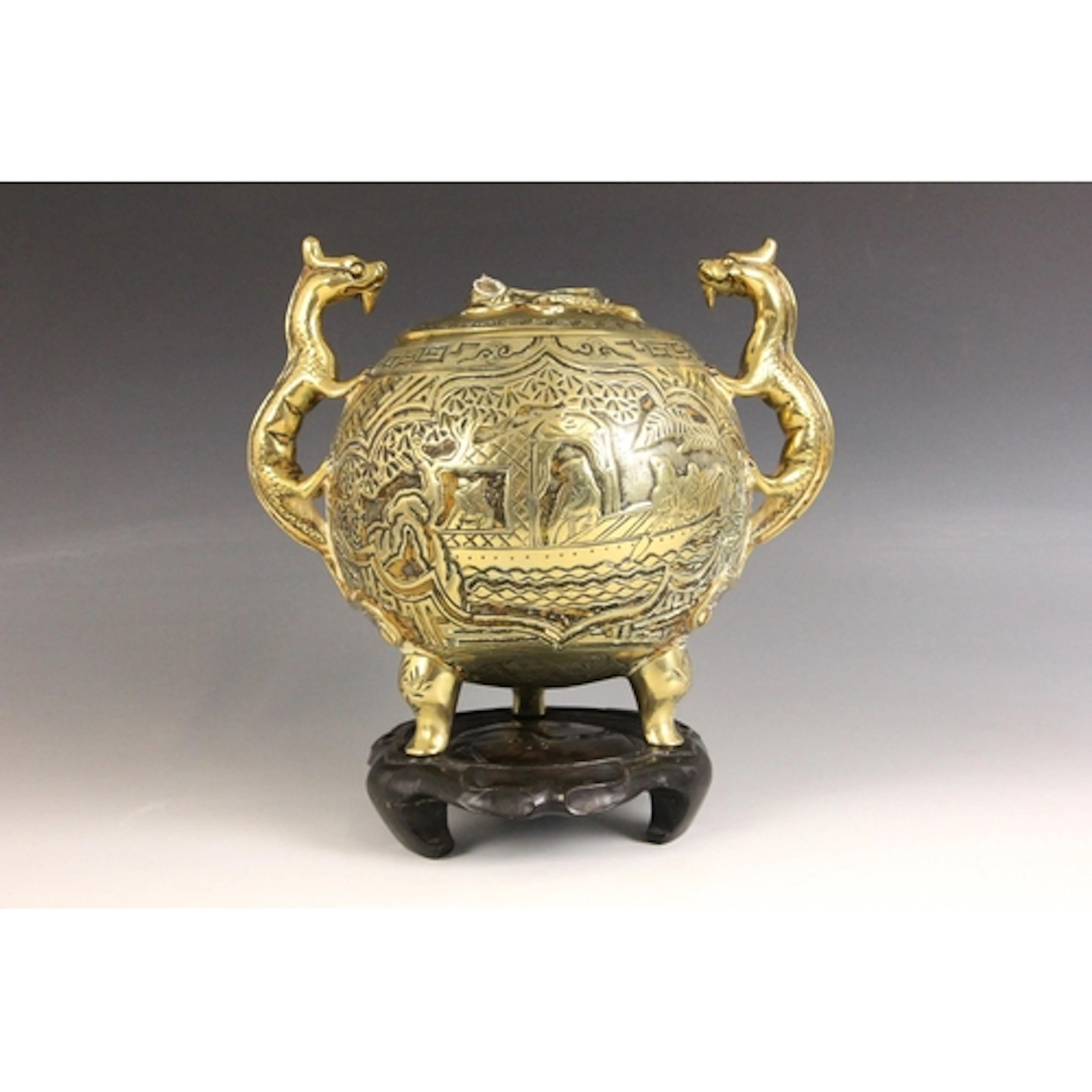 A Chinese polished bronze Koro and cover, late 19th century,...
