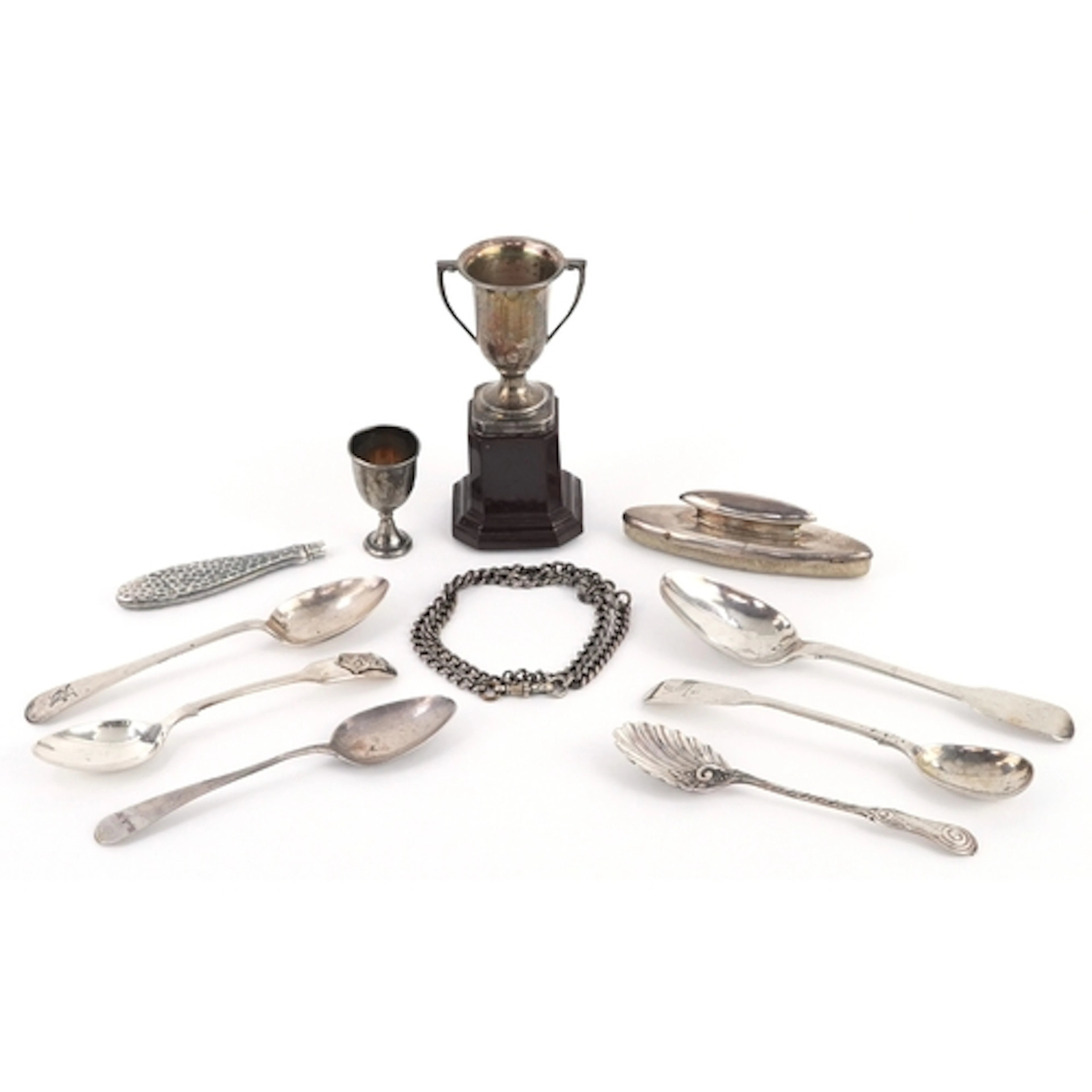 Antique and later silver including a Victorian Charles Boyto...