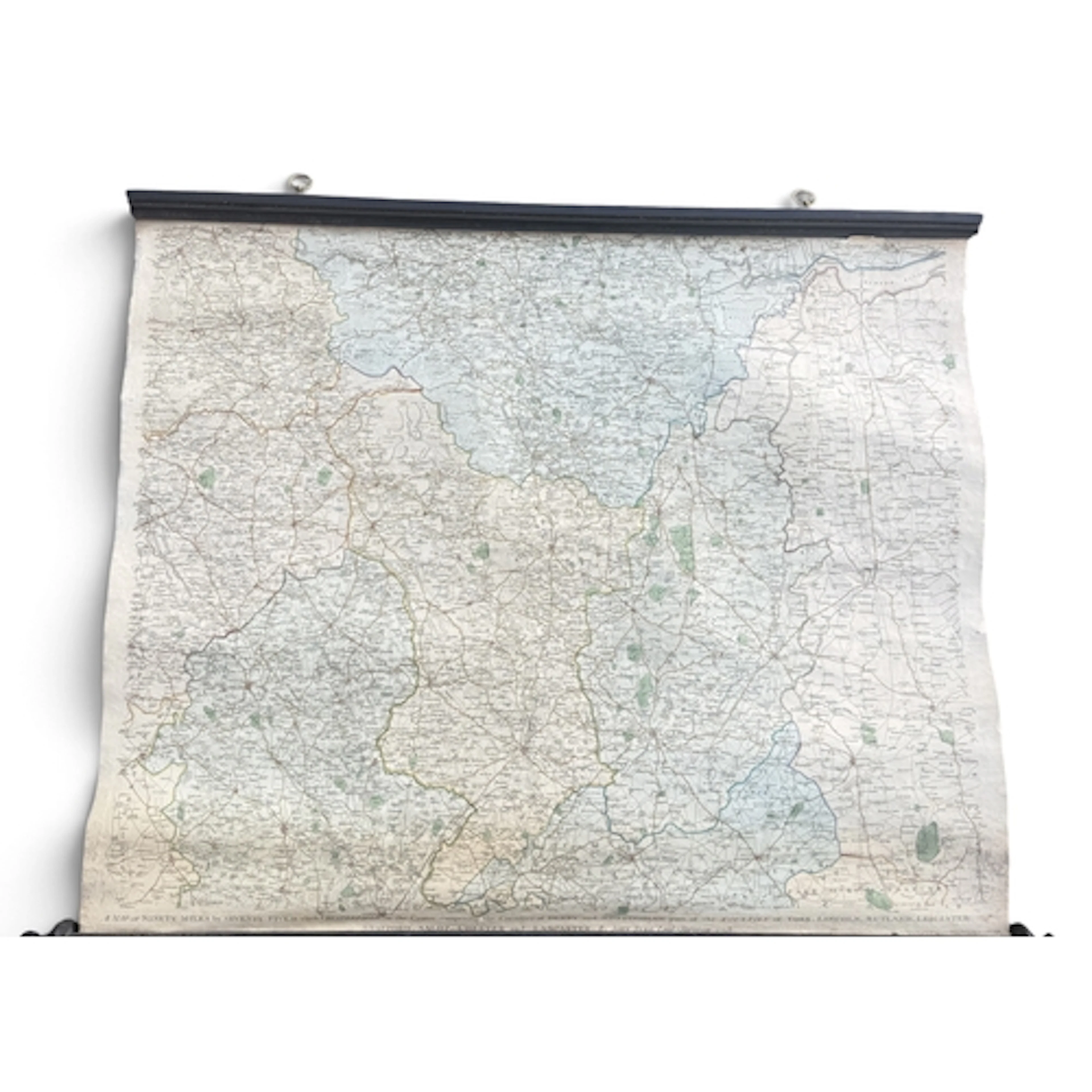 JOHN TUKE (BRITISH, 18TH CENTURY): MAP OF CHESTERFIELD, DERB...