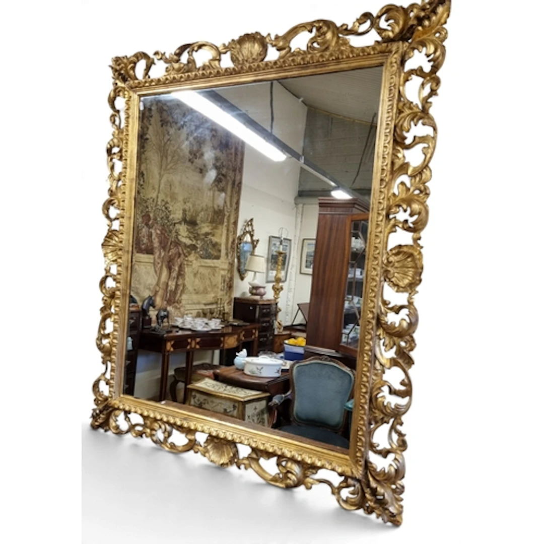 A fantastic 19th Century Timber Gilt rectangular Mirror poss...