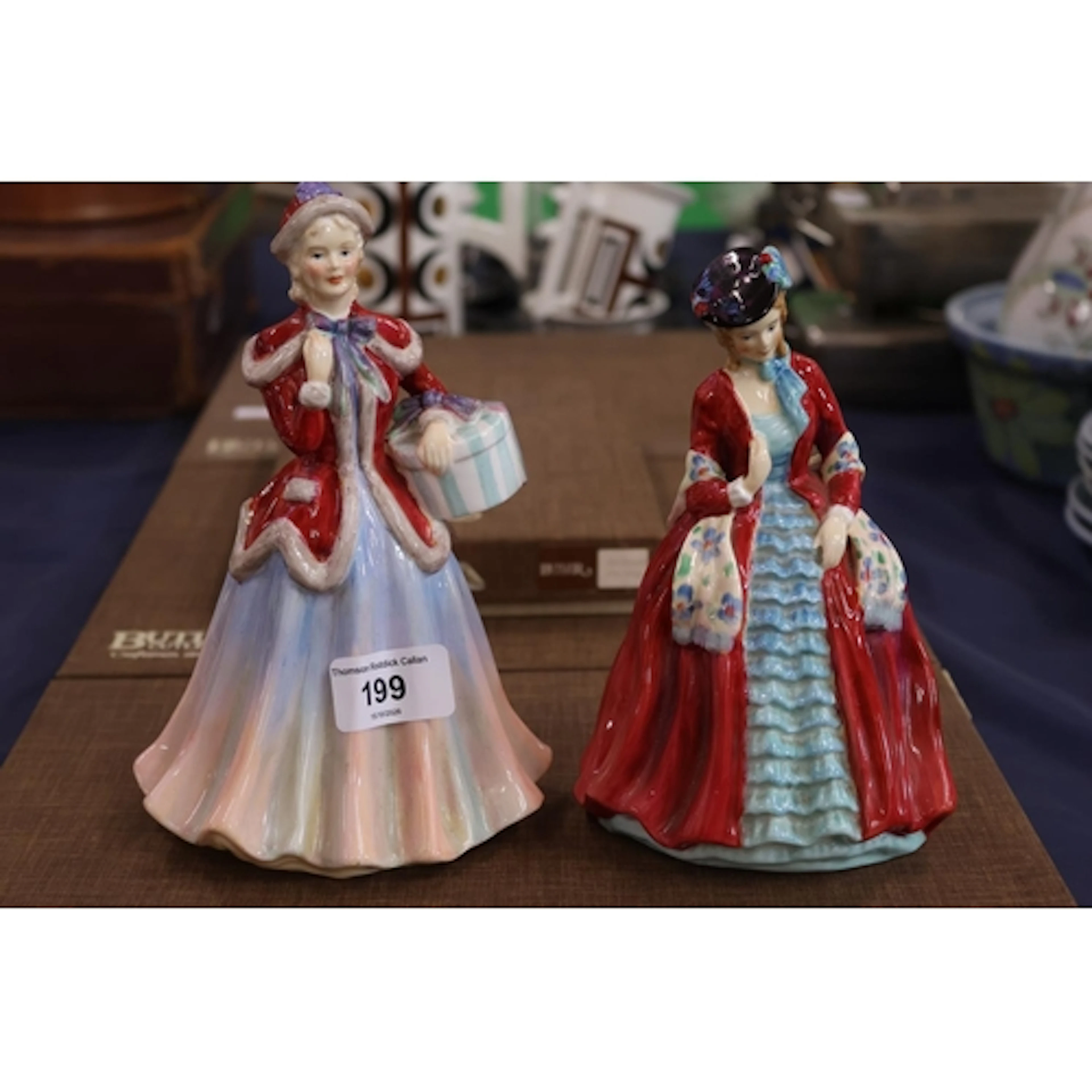 Paragon Fine Bone China figurines to include Lady Melanie an...