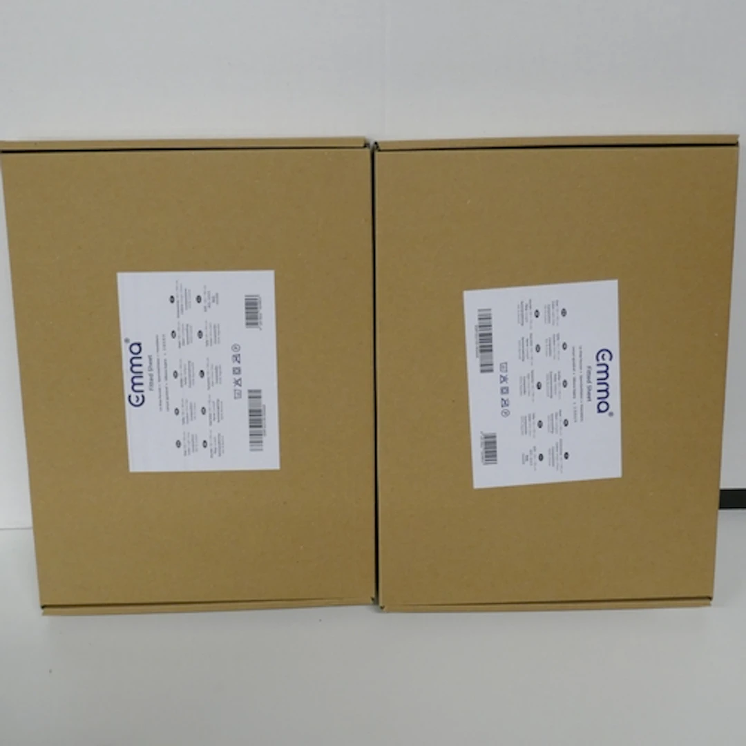 Two Emma kingsize duvet covers - light grey