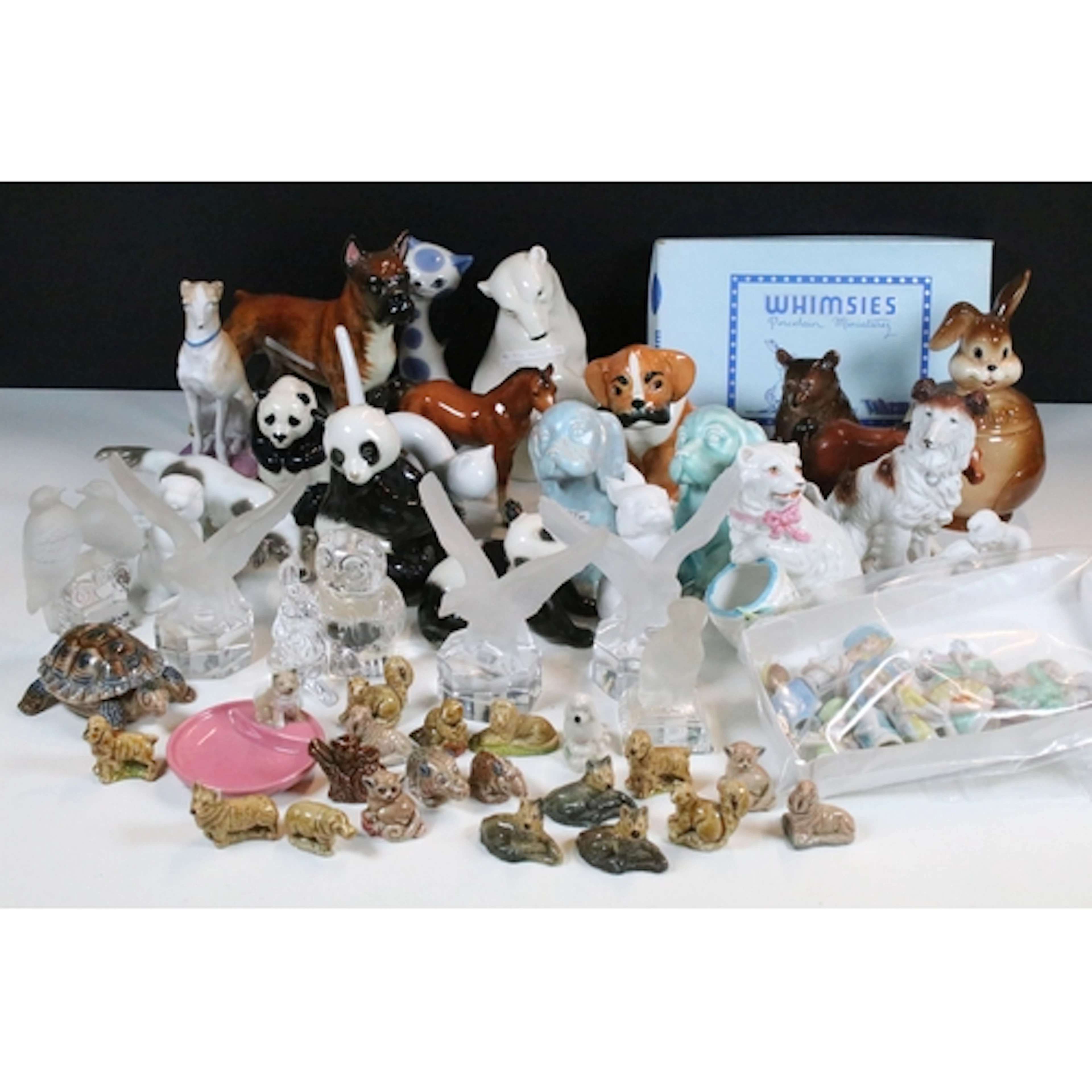 Mixed group of ceramics to include porcelain half dolls, Goe...