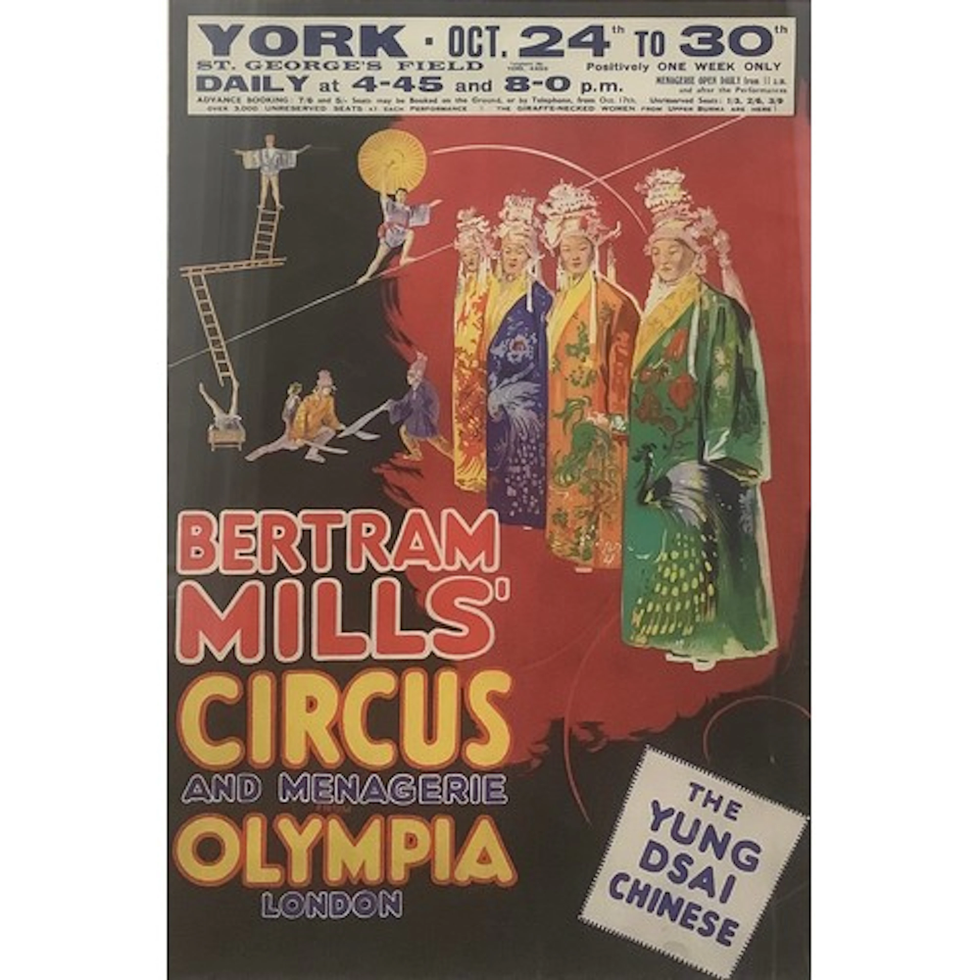 Circus & Fairground - an Art Deco period poster, Bertram Mil...