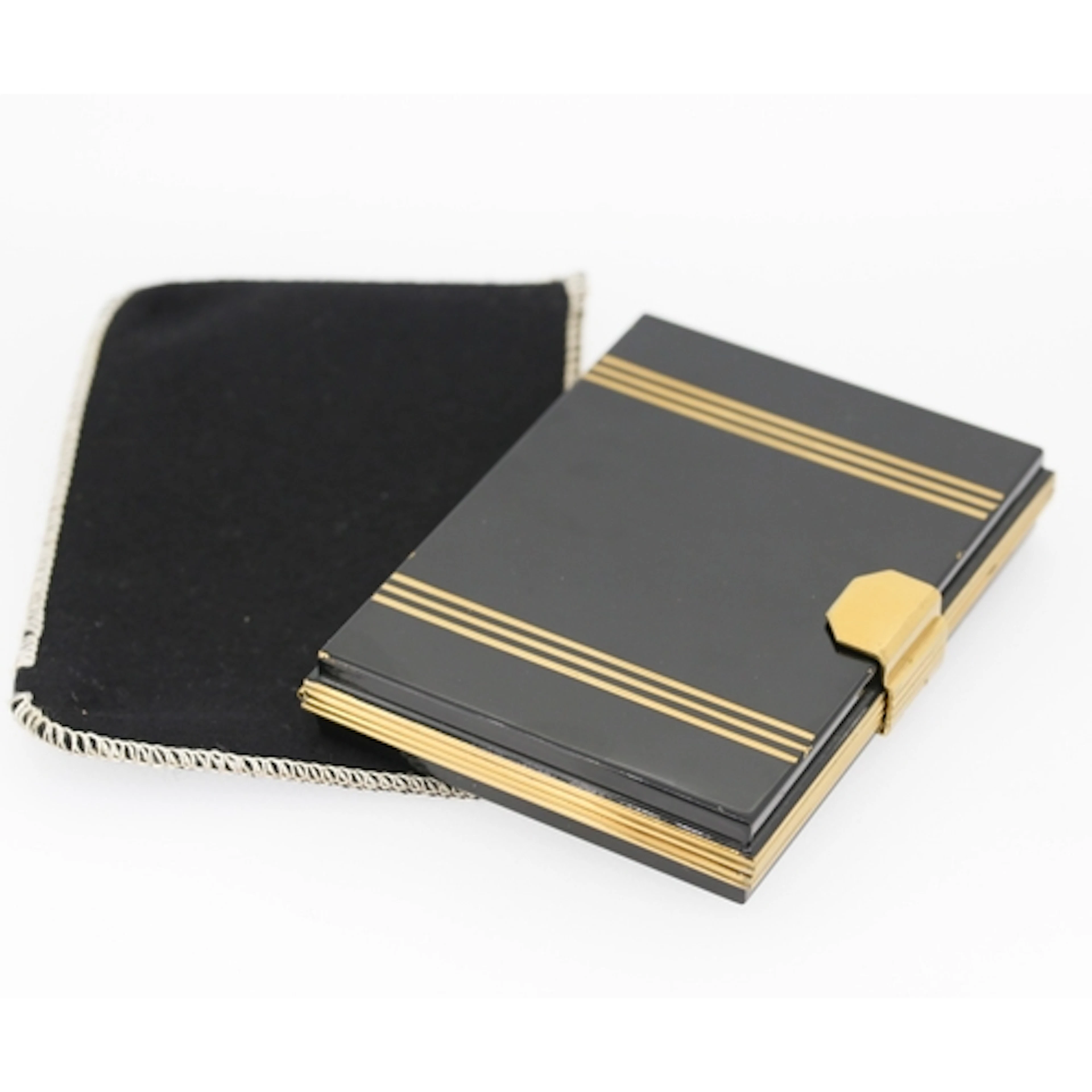 Attractively Detailed Vintage Multi Compartment Compact with...