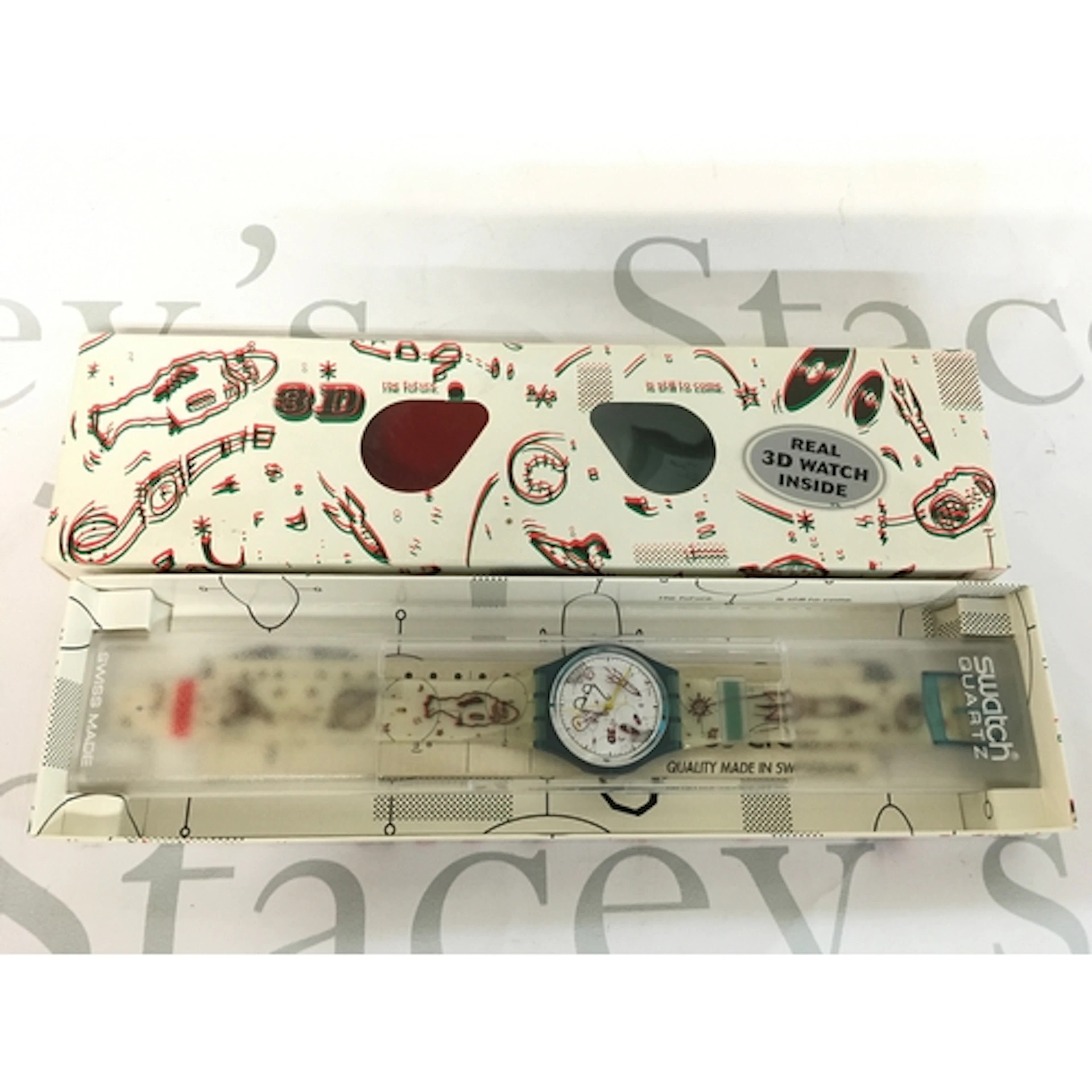 vintage 1996 Swatch "3D Experience" (GL108) limited edition ...