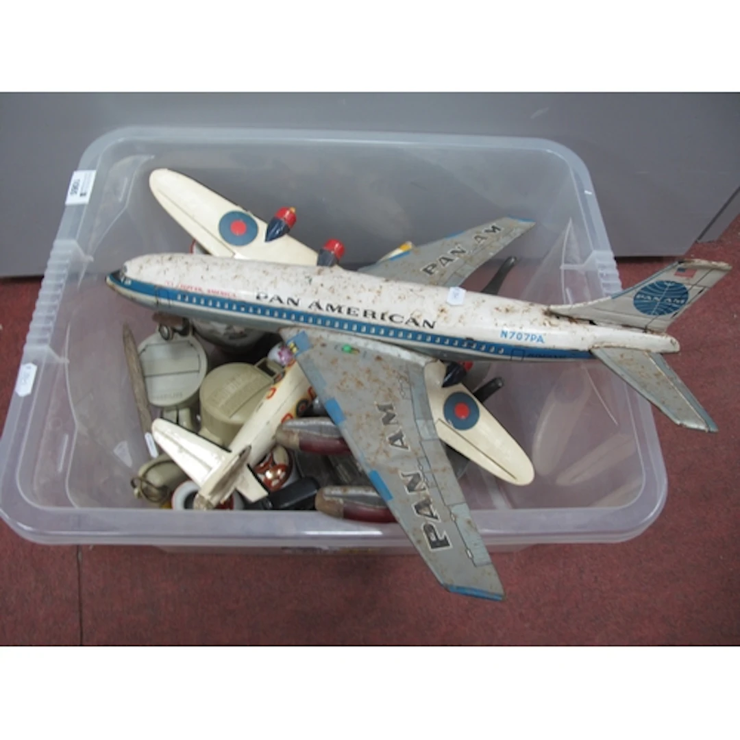 Collectables, including large Japanese tinplate Pan American...