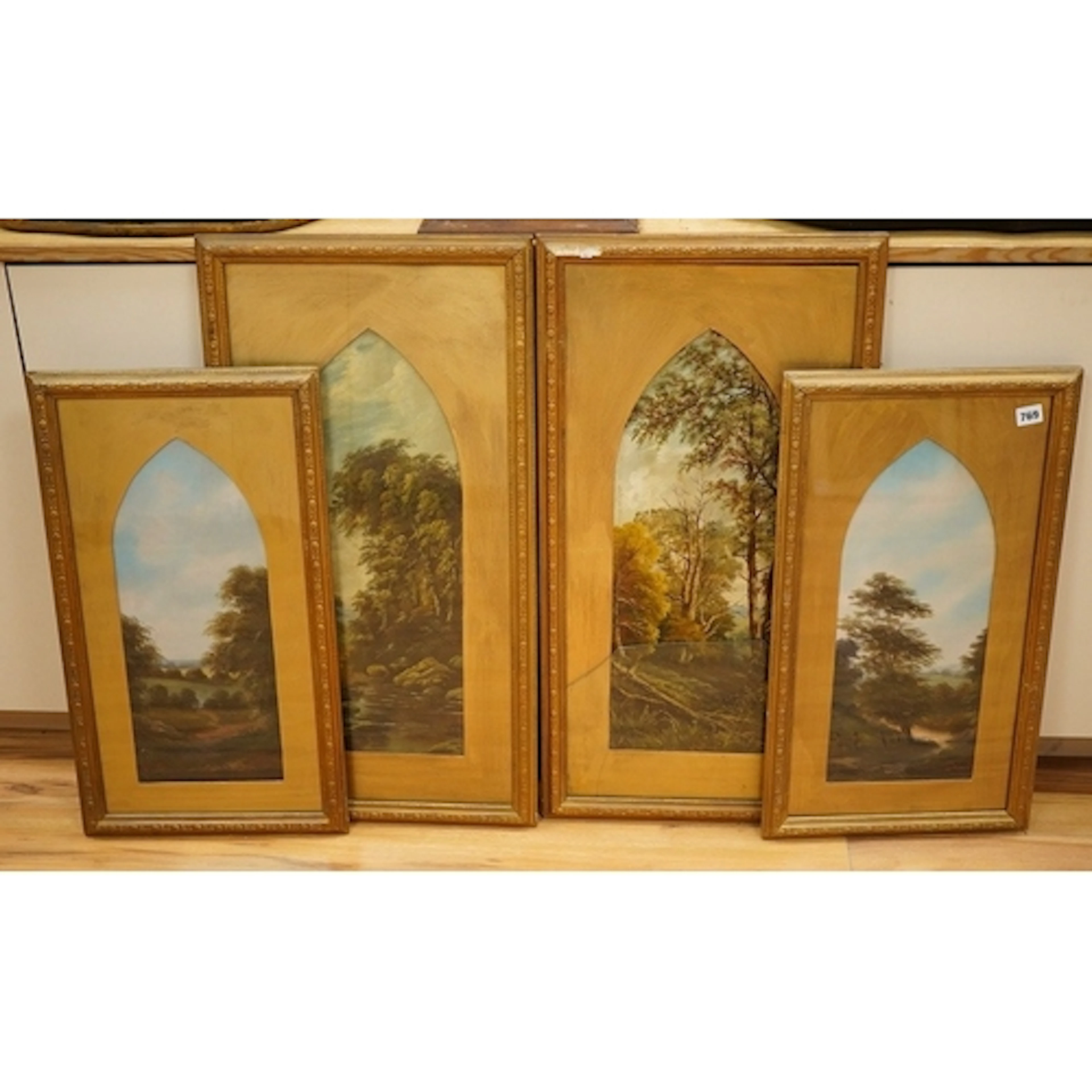 Victorian School, River and woodland landscapes, some indist...