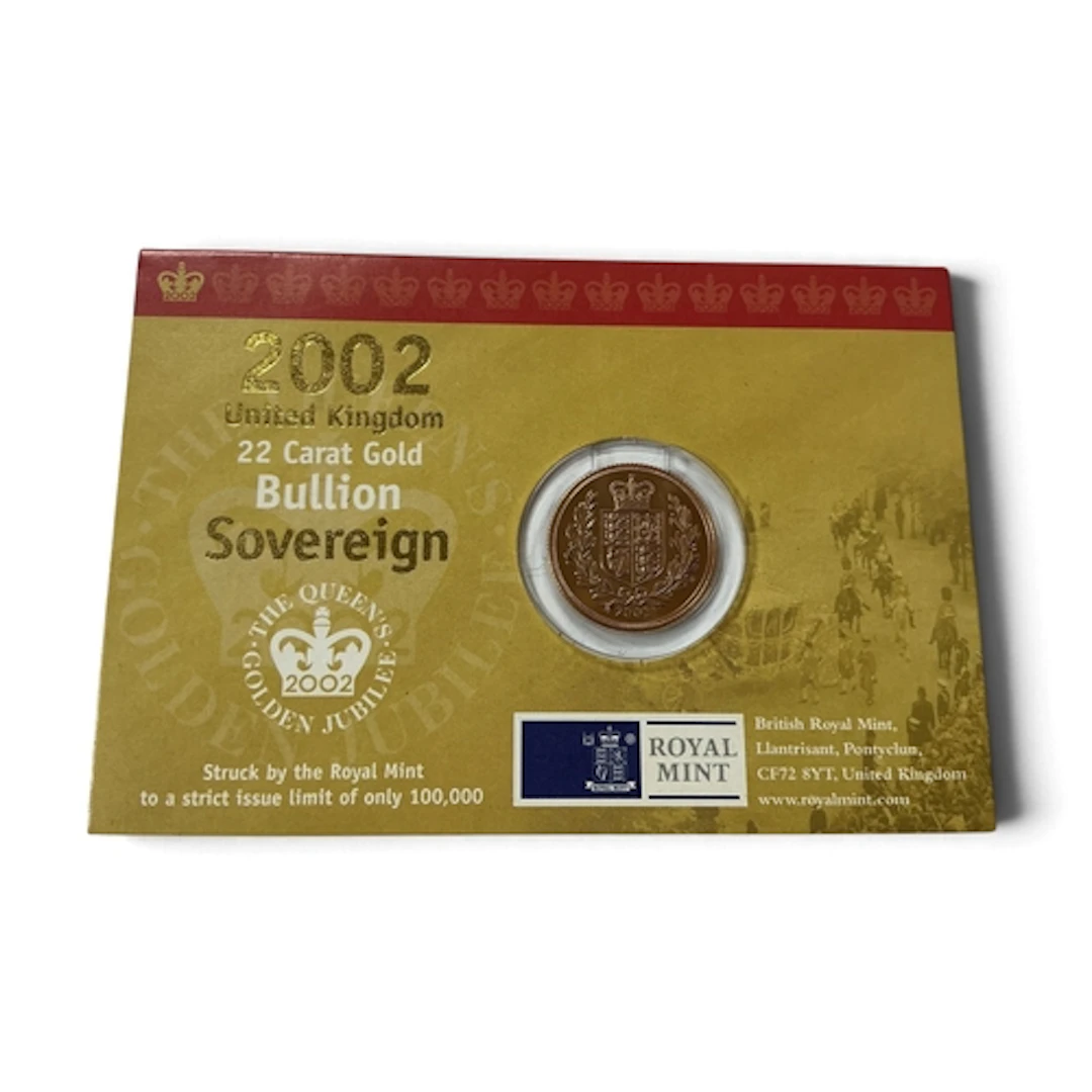 2002 Royal Mint Gold Sovereign.