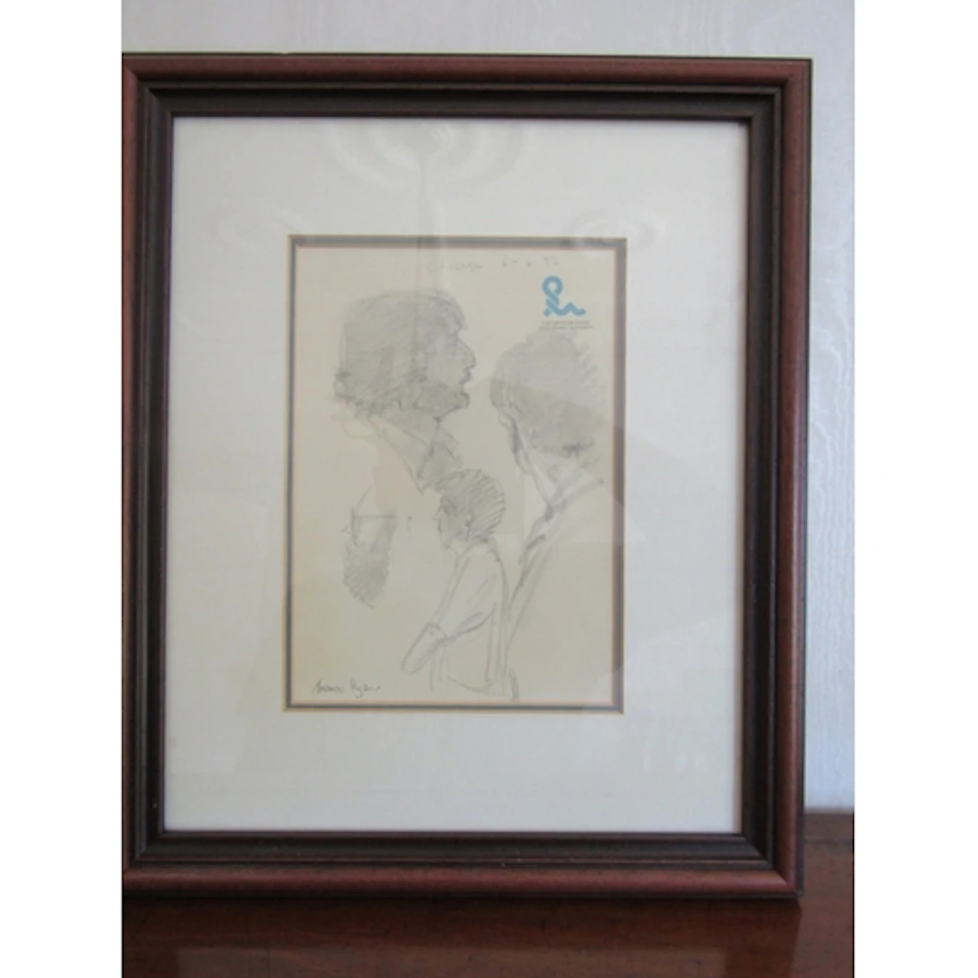Thomas Ryan PPRHA Charcoal Study of Figure Approximately 8 I...