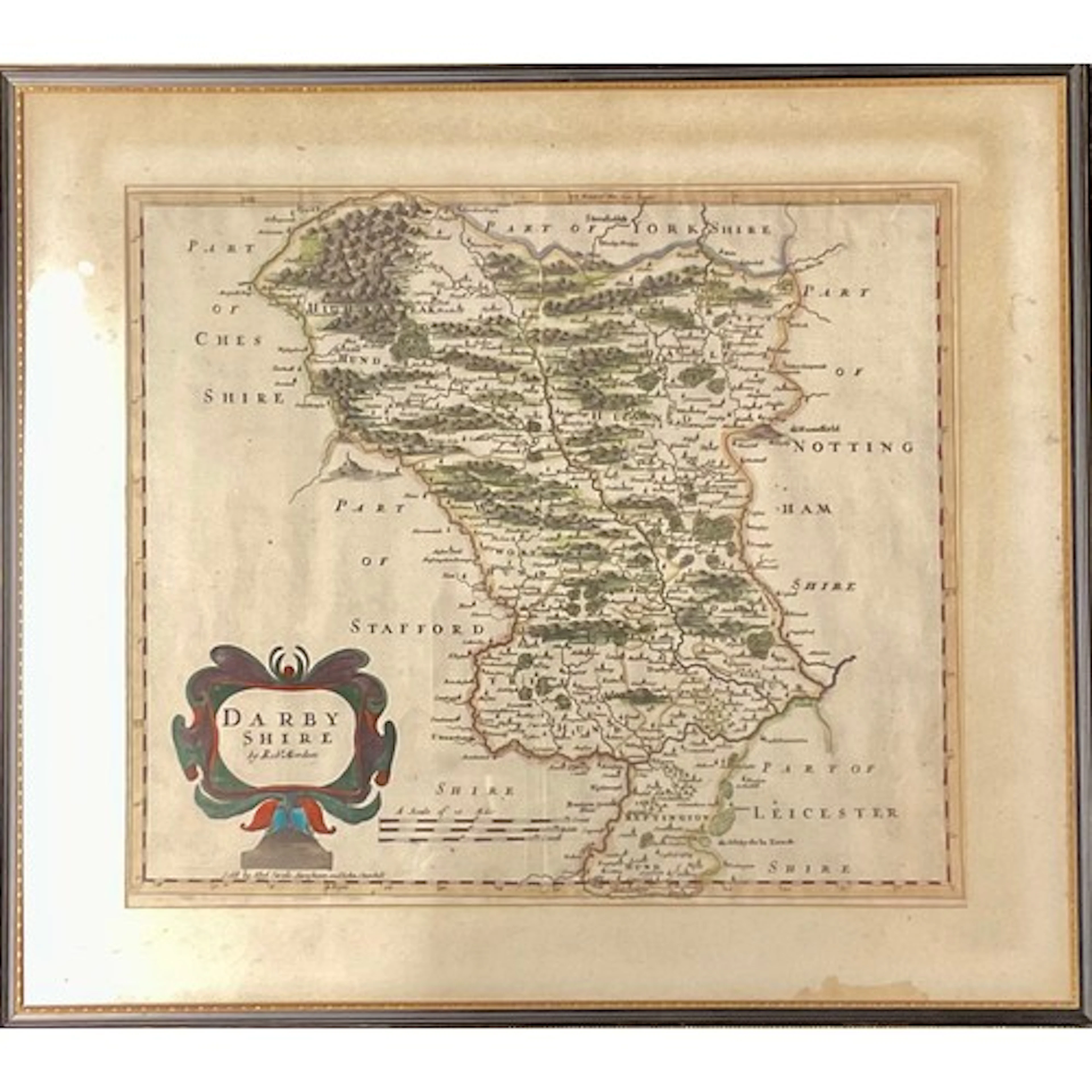 Cartography - Robert Morden (c. 1650-1703) after, two-page m...