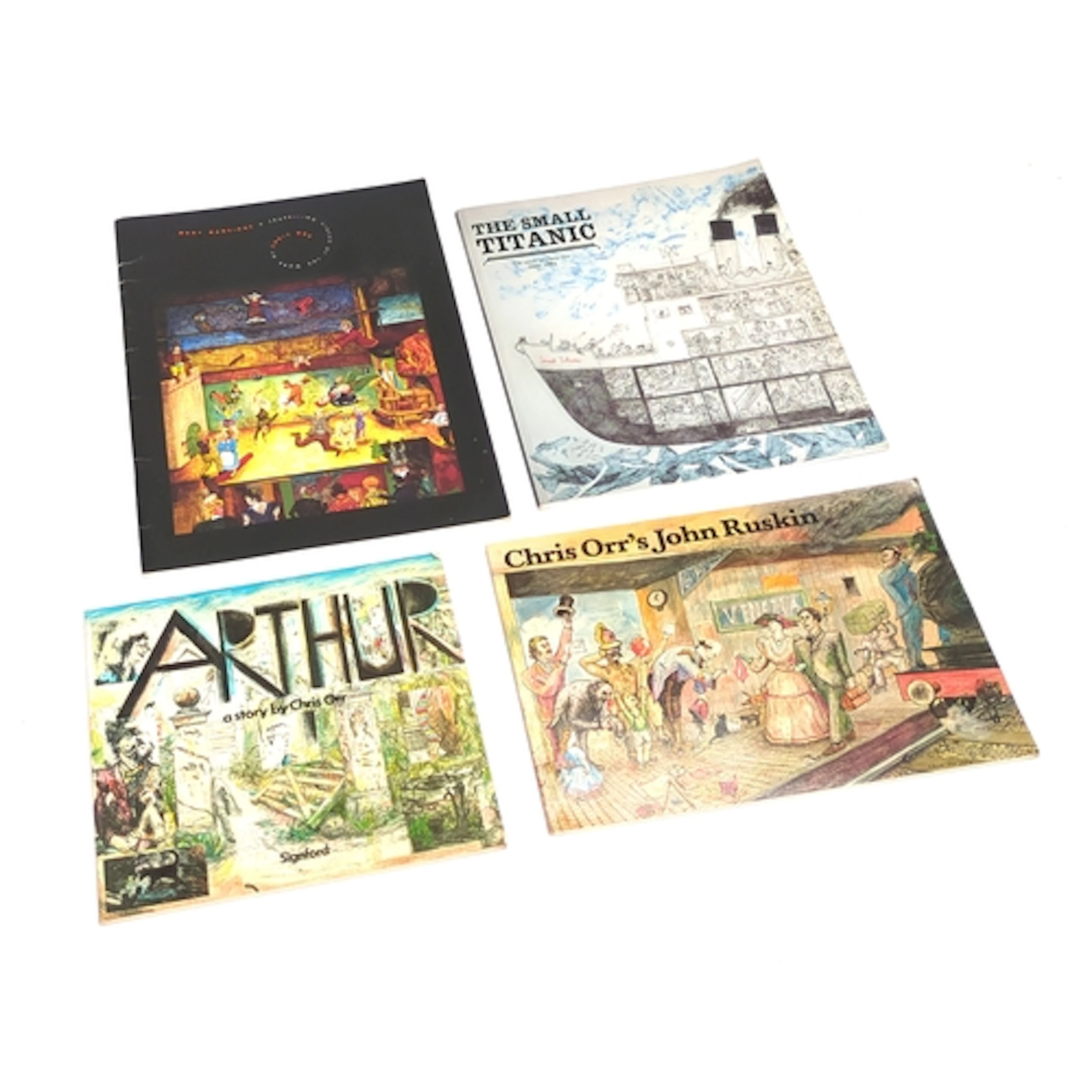 BOOKS, CHRIS ORR RA. Four examples, all flat signed by the a...