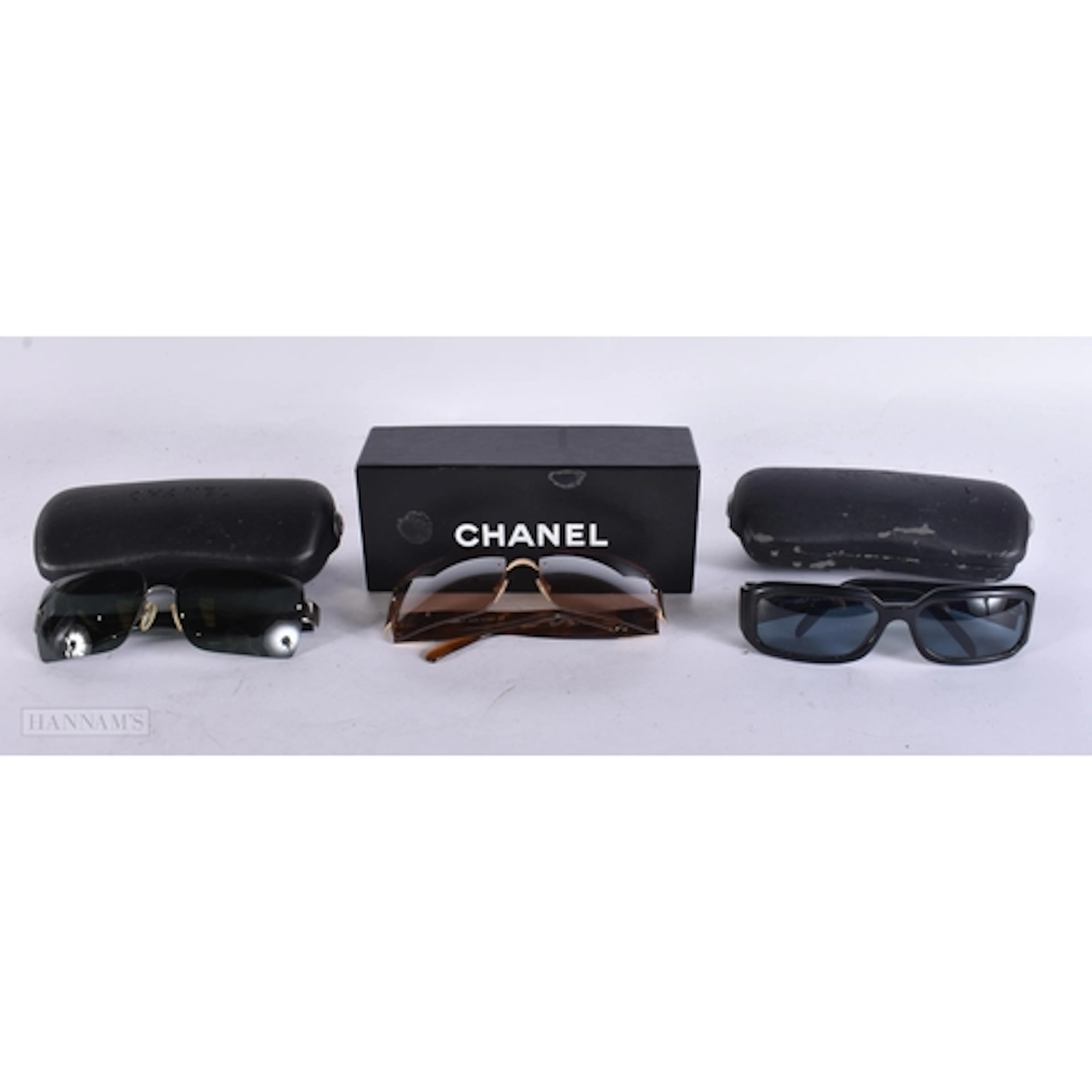 Chanel Designer Sunglasses w/ Cases. (3) WE ARE UNABLE TO O...