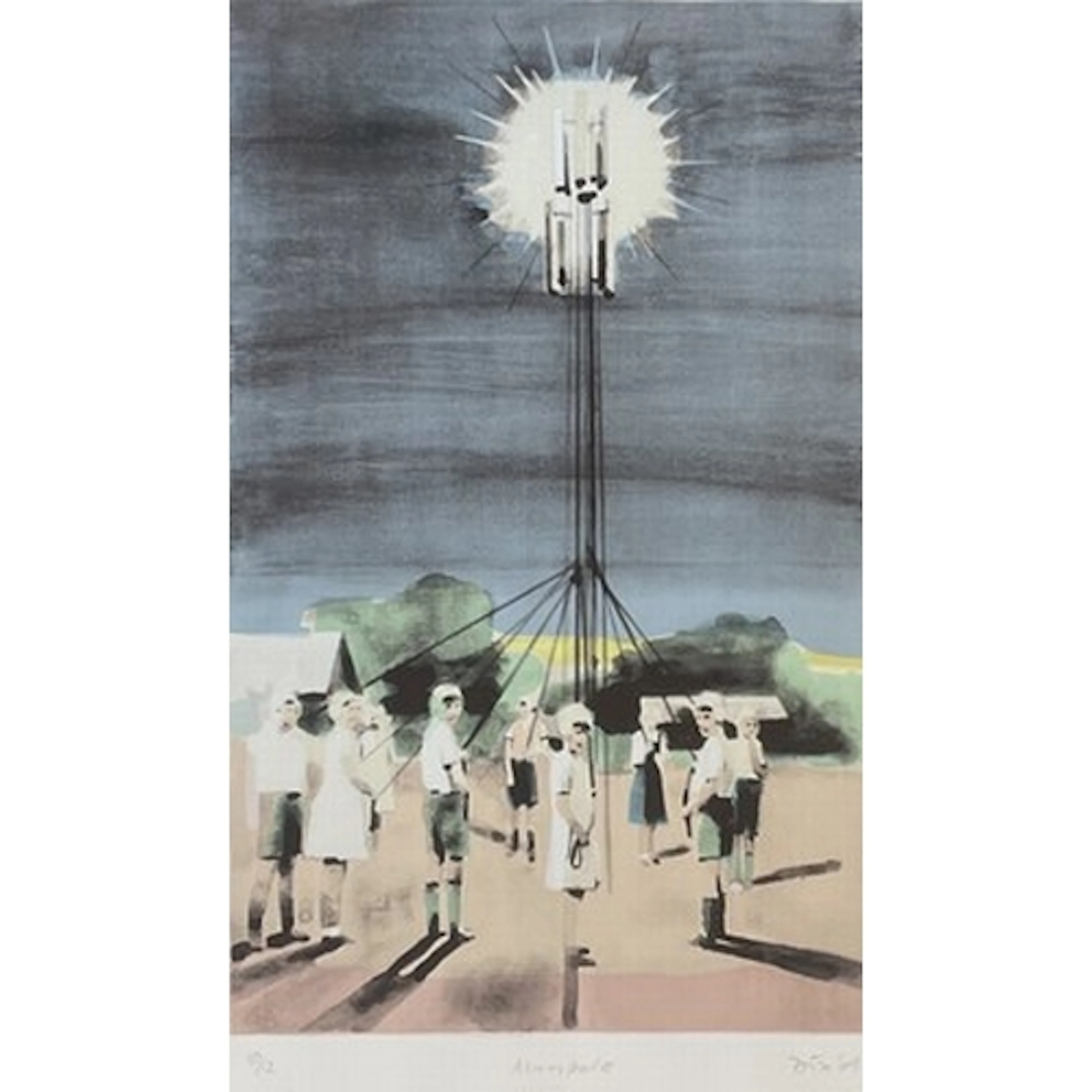 Adam Dix Maypole, 2009 Screenprint on Somerset paper Limite...